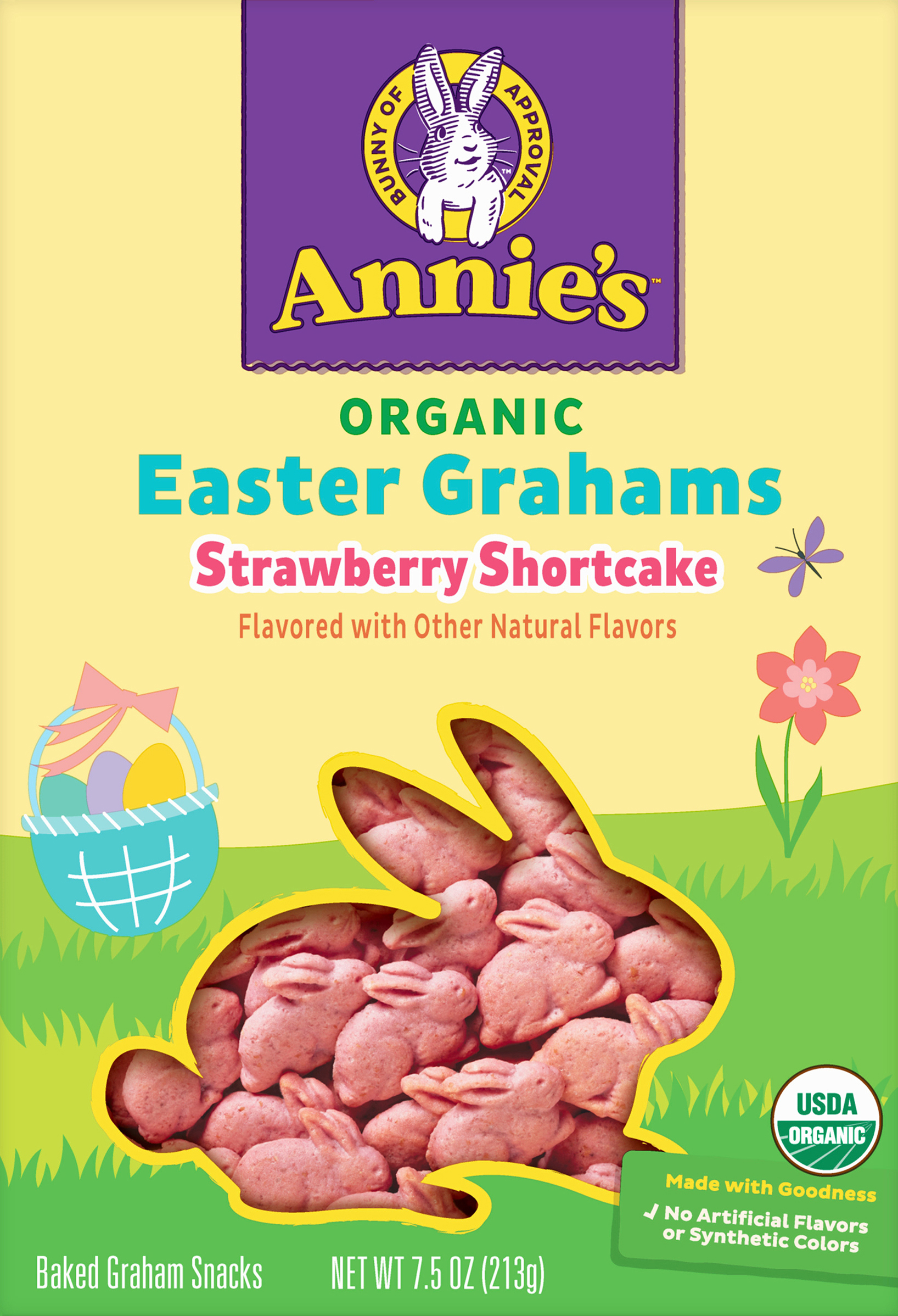 Easter Grahams, Organic, Strawberry Shortcake