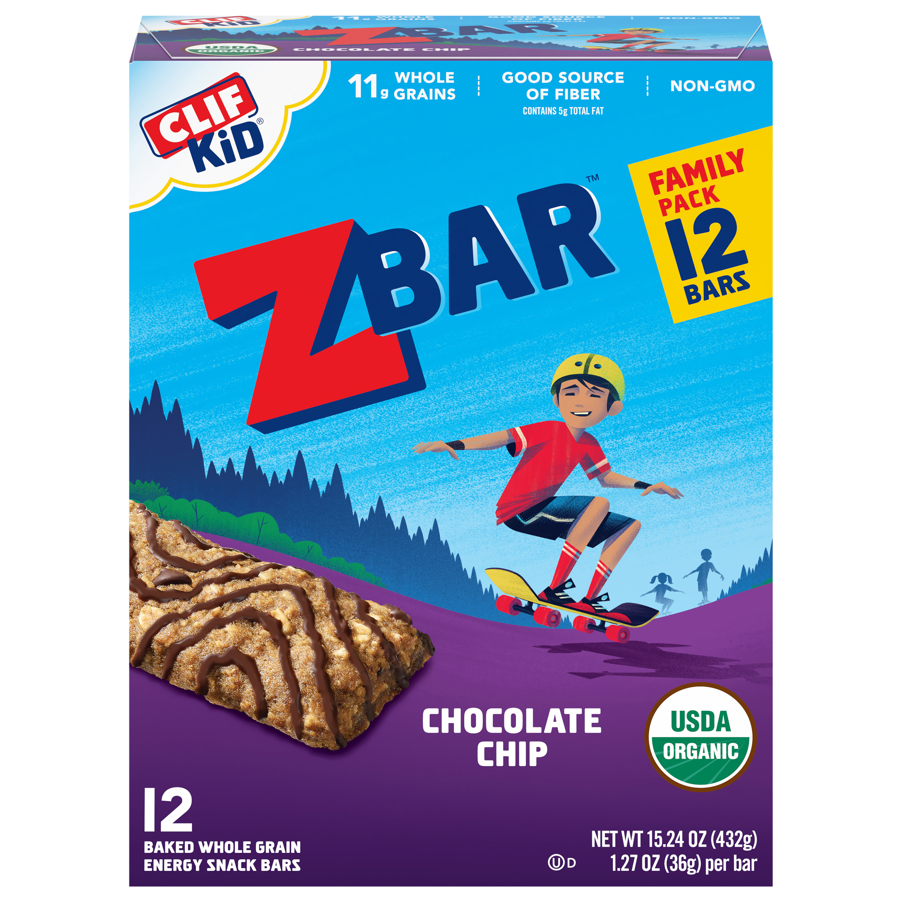 Energy Snack Bars, Chocolate Chip, Family Pack