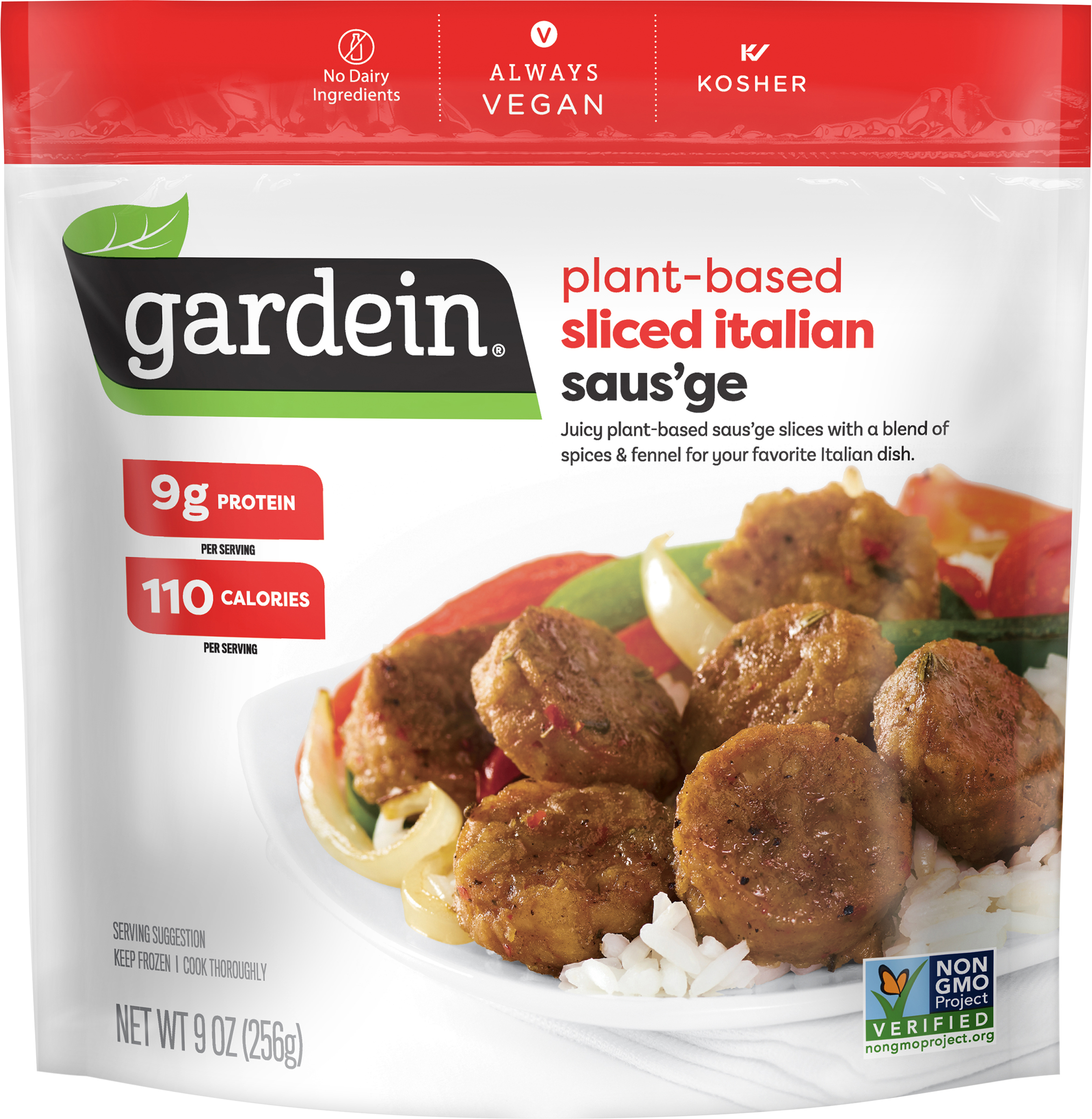 Sausage, Plant-Based, Italian, Sliced