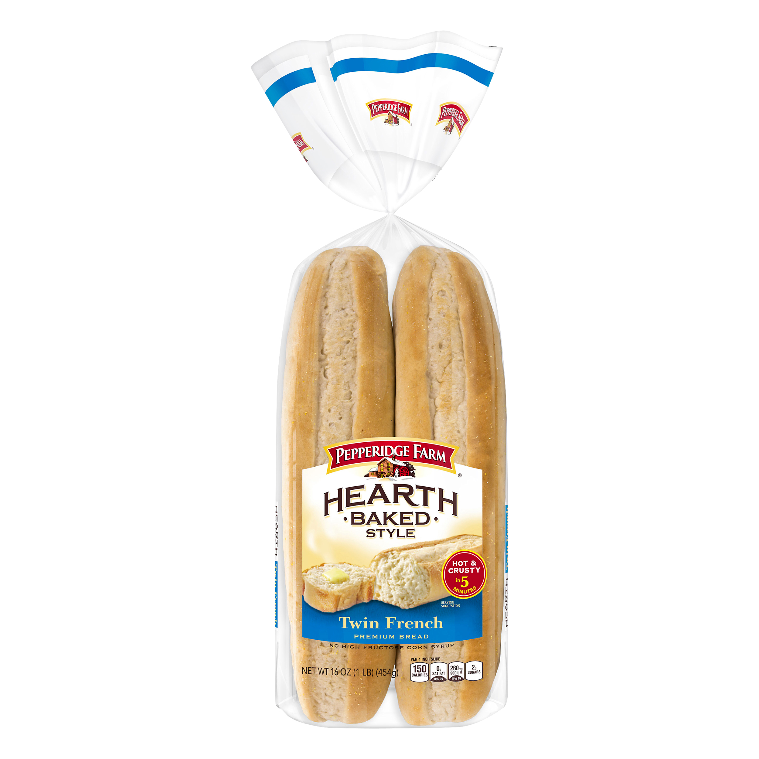 Pepperidge Farm Hearth Baked Style Twin French Premium Bread 16 Oz
