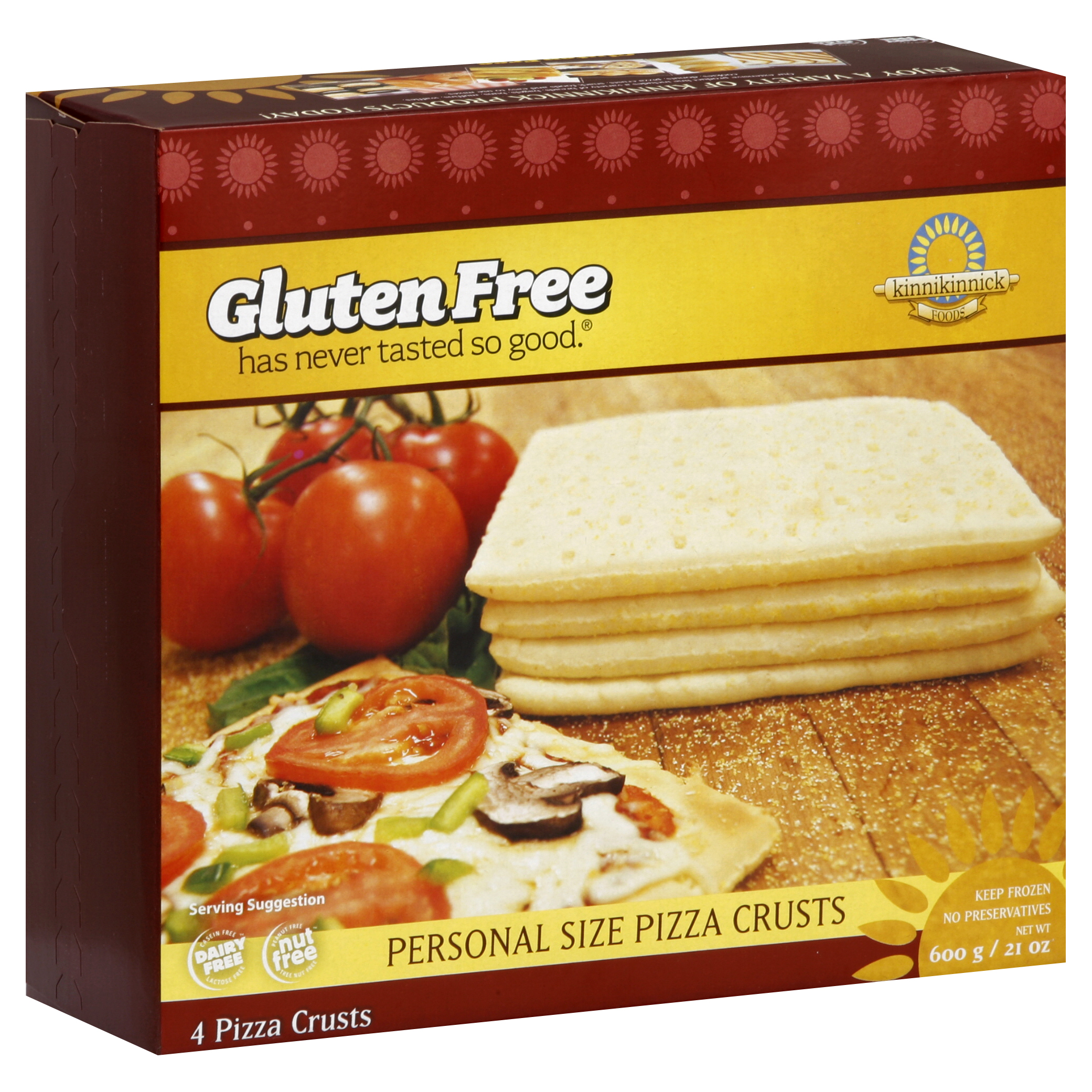 Kinnikinnick Pizza Crusts 4 Ea