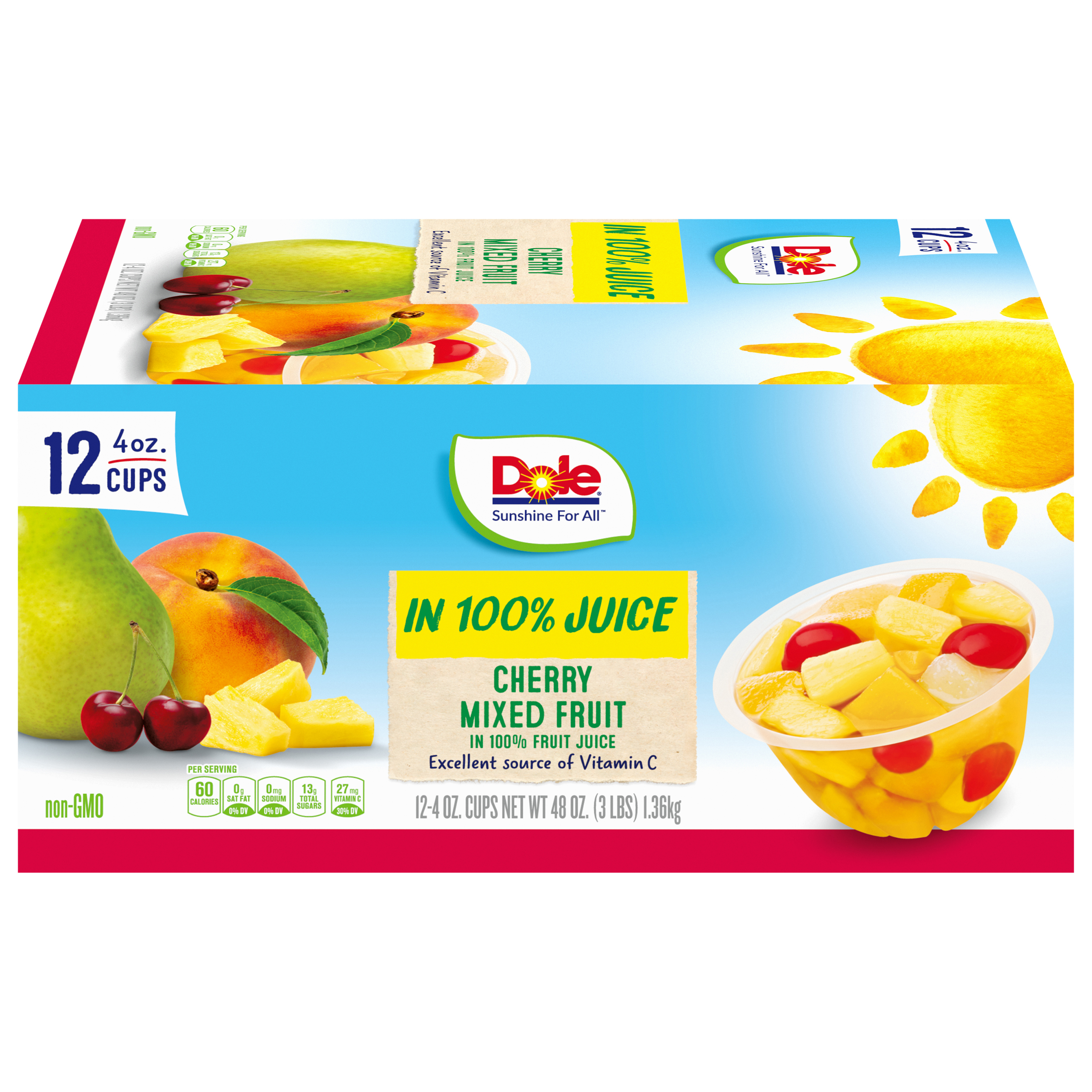 Cherry Mixed Fruit, in 100% Fruit Juice