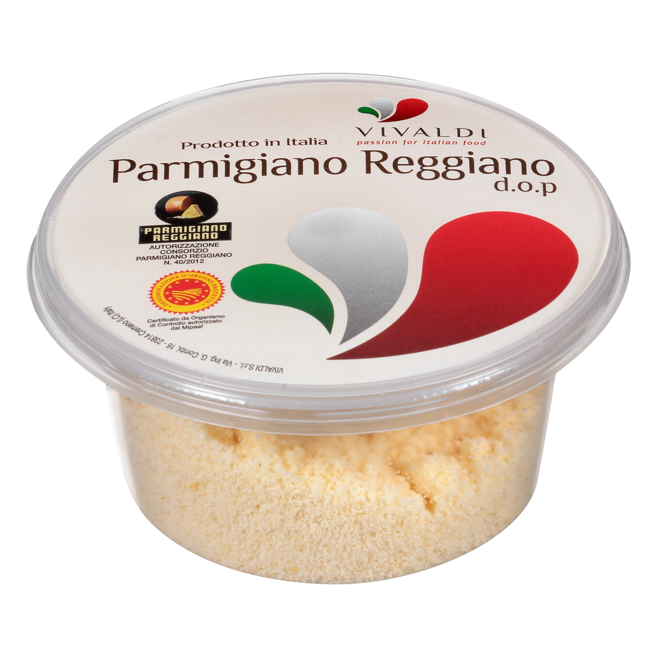 Vivaldi Grated Parmigiano Reggiano Cheese 2.8 Oz