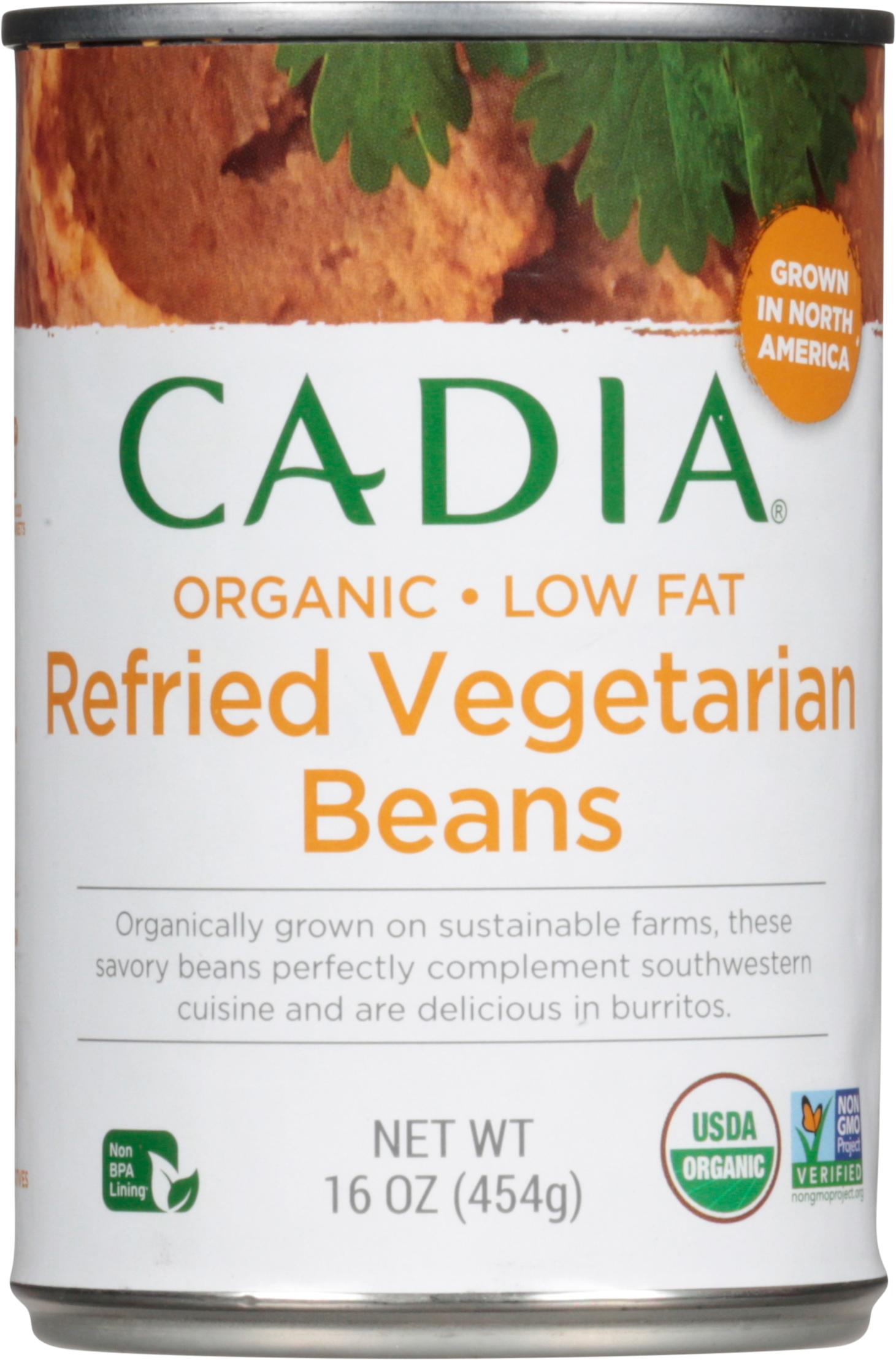 Beans, Organic, Low Fat, Refried Vegetarian