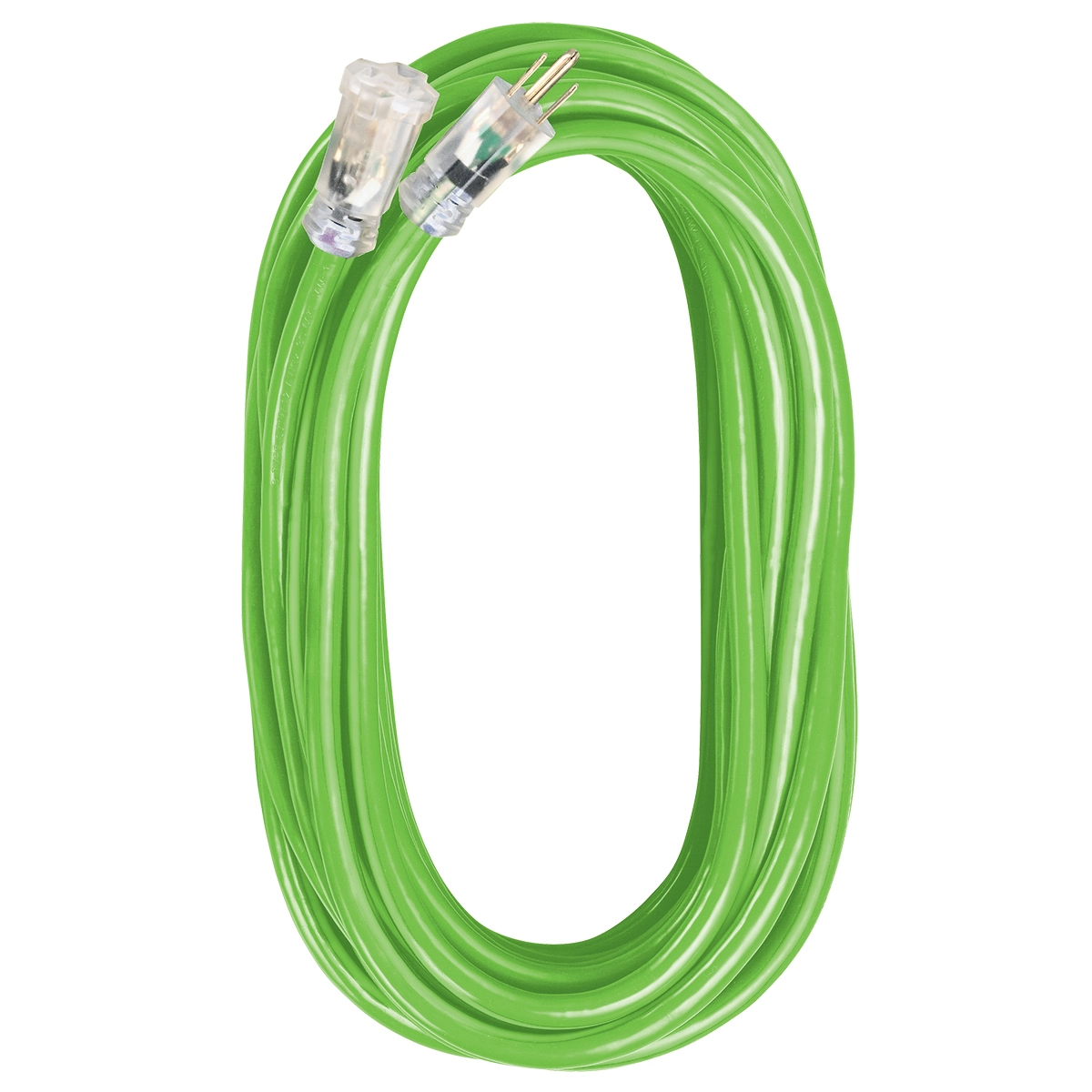 Voltec 12/3 100' SJTW Flo Green/Black Extension Cord