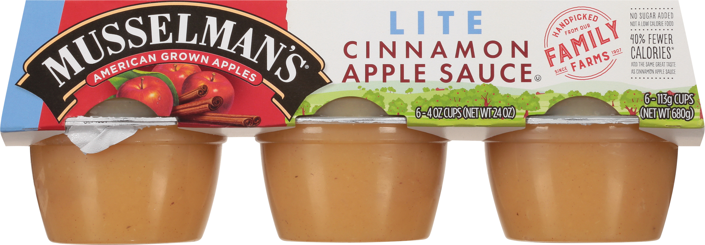 Apple Sauce, Lite, Cinnamon