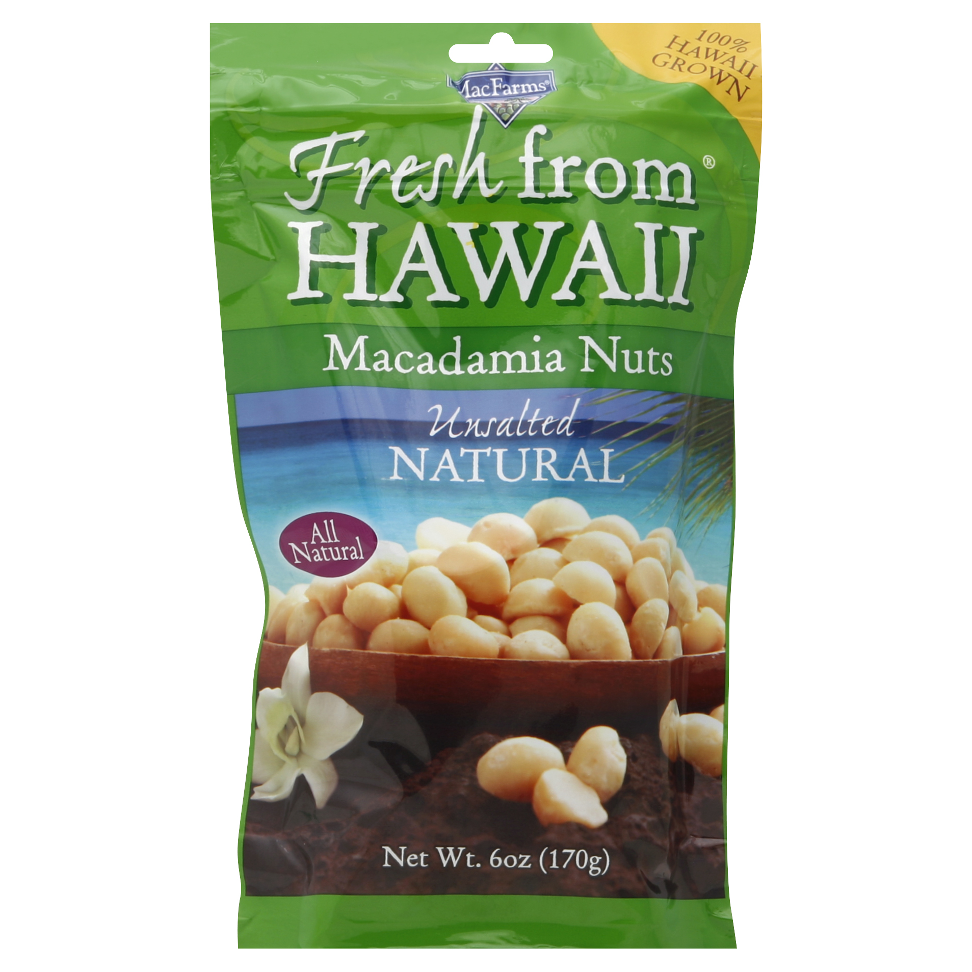 Fresh From Hawaii Macadamia Nuts 6 Oz