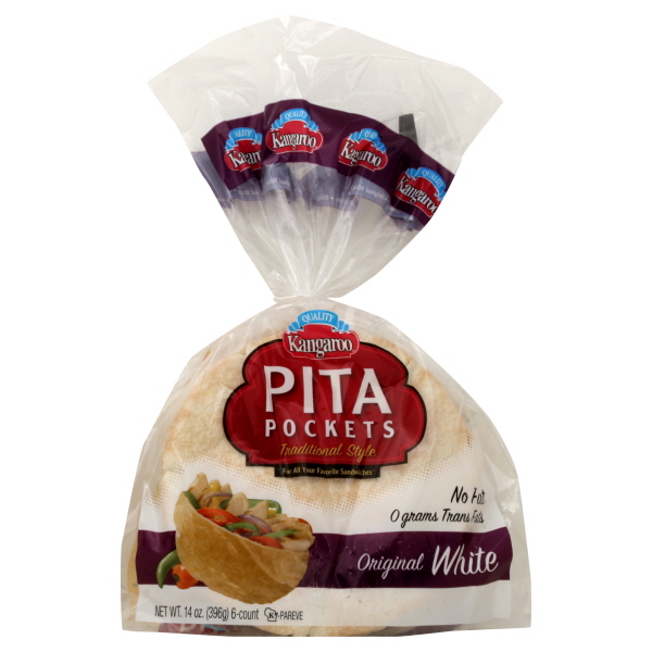 Kangaroo Pita Pockets 6 Ea