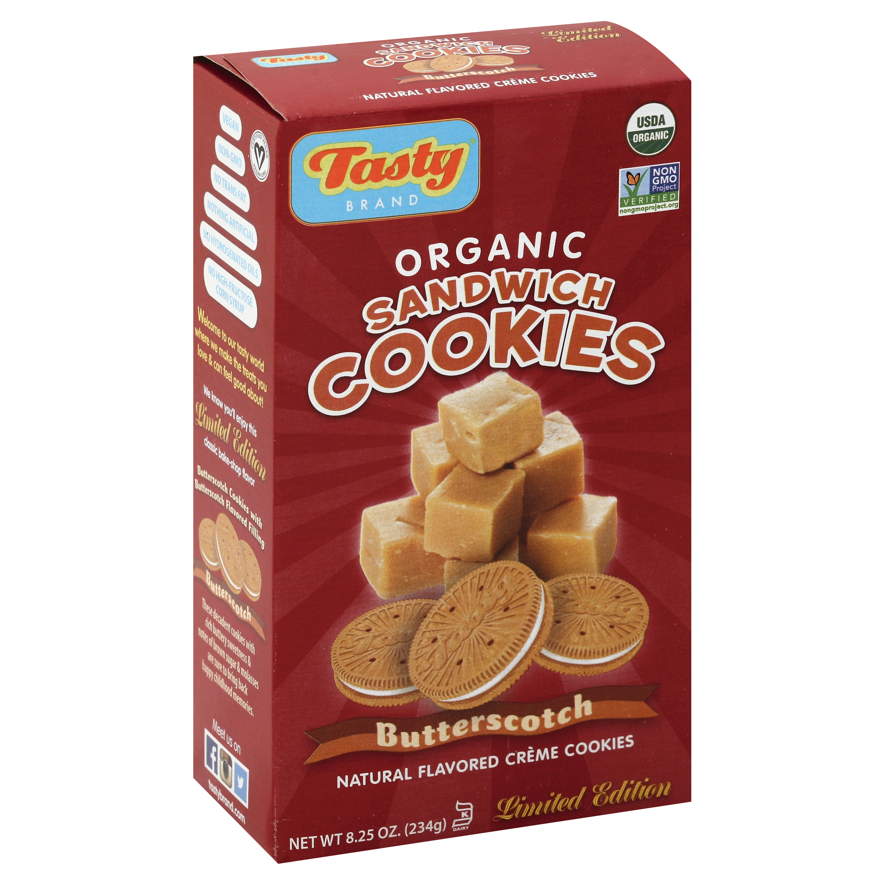 Tasty Cookies 8.25 Oz