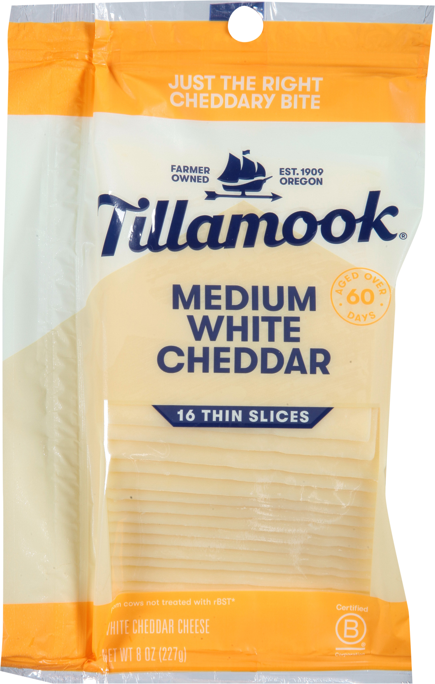 Cheese Slices, Medium White Cheddar