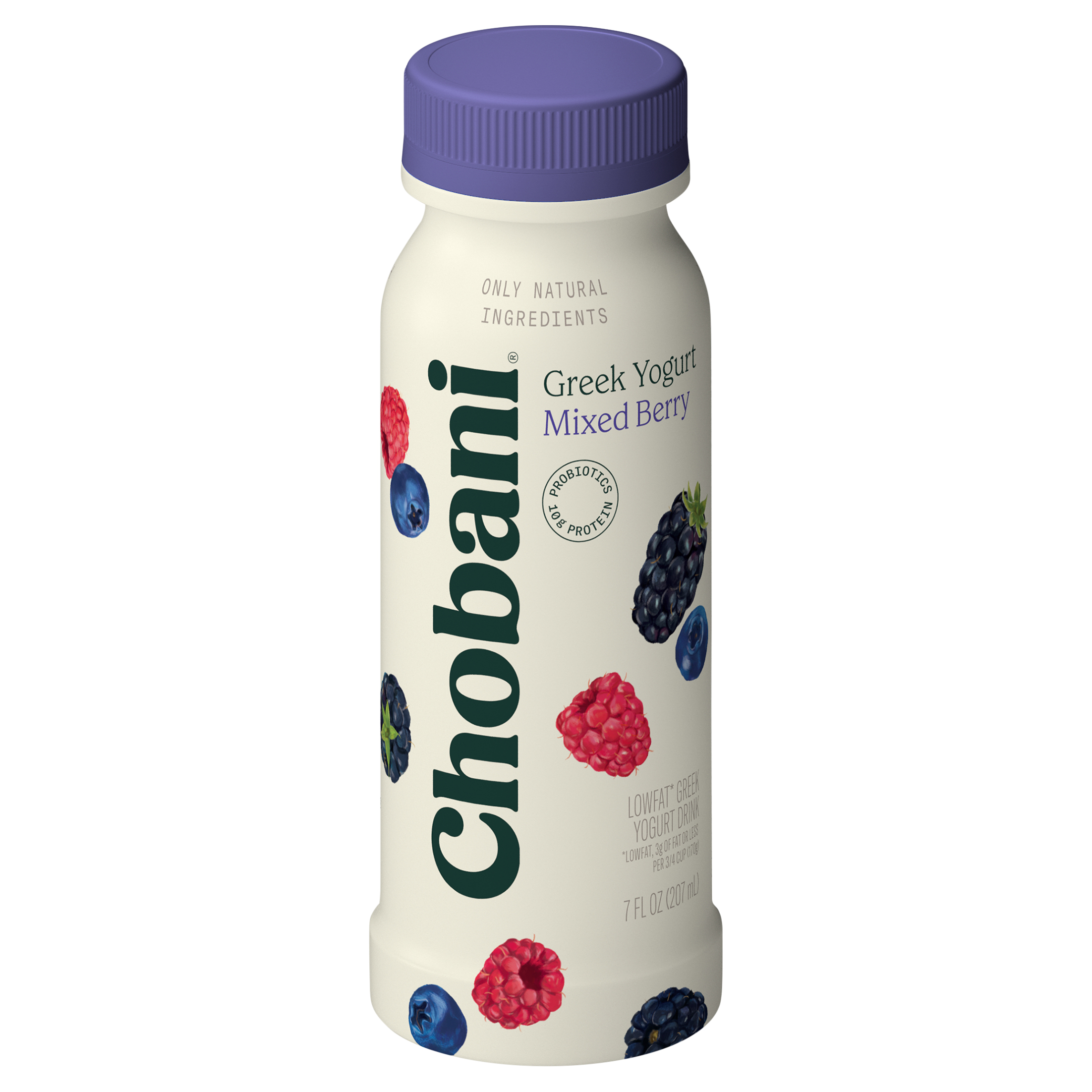Yogurt Drink, Greek, Lowfat, Mixed Berry