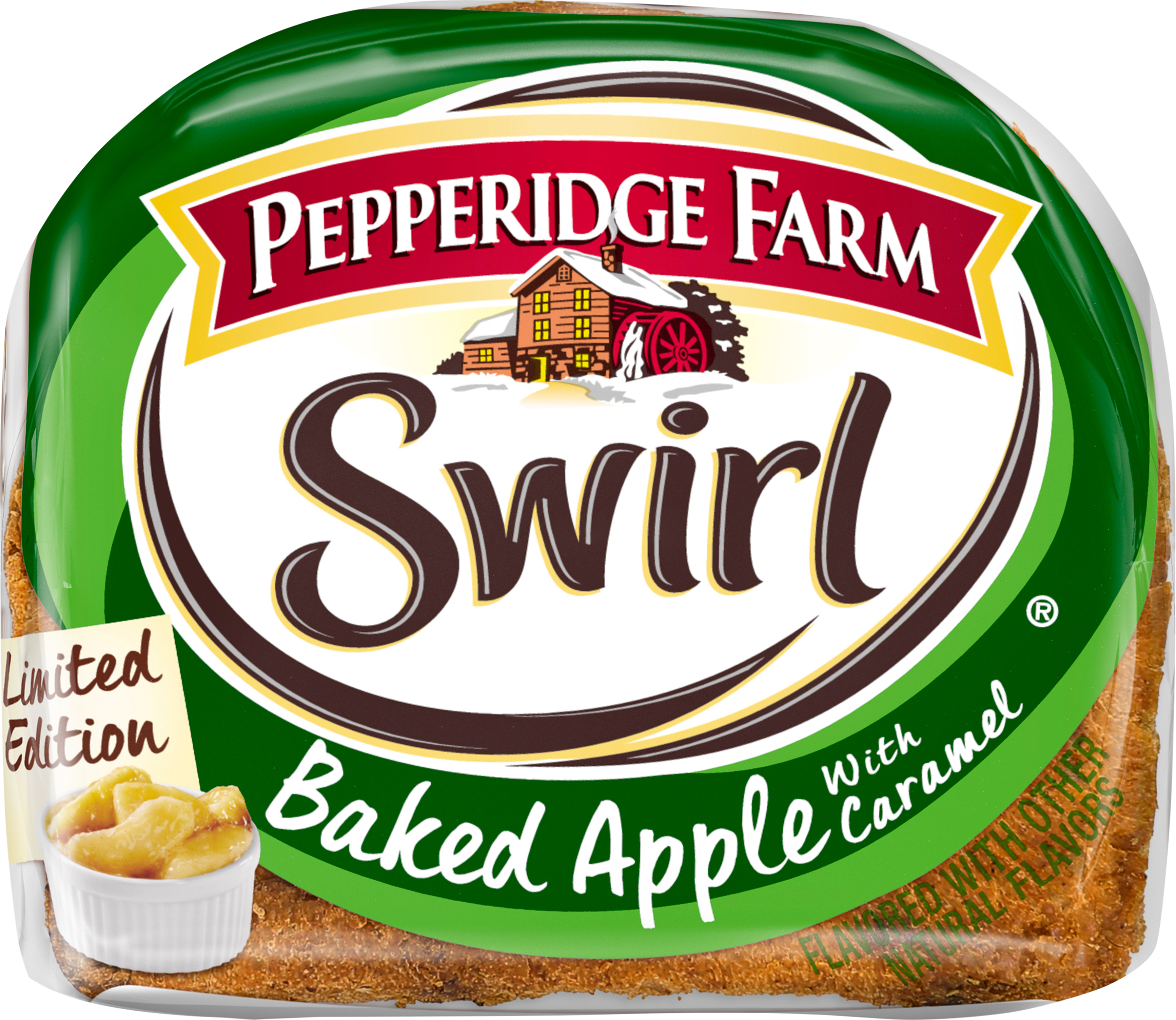 Bread, Thick Slice, Baked Apple with Caramel