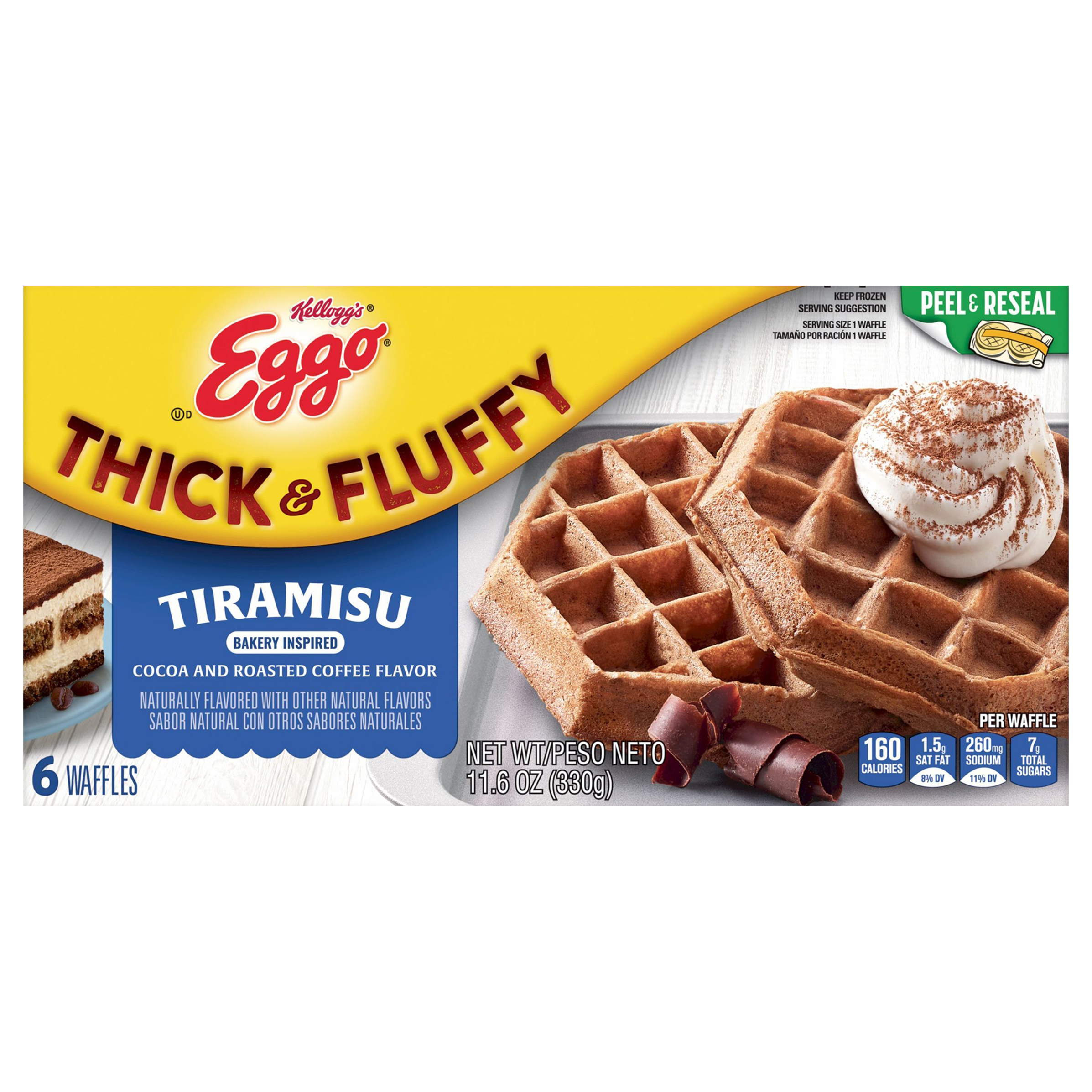 Waffles, Tiramisu, Thick & Fluffy