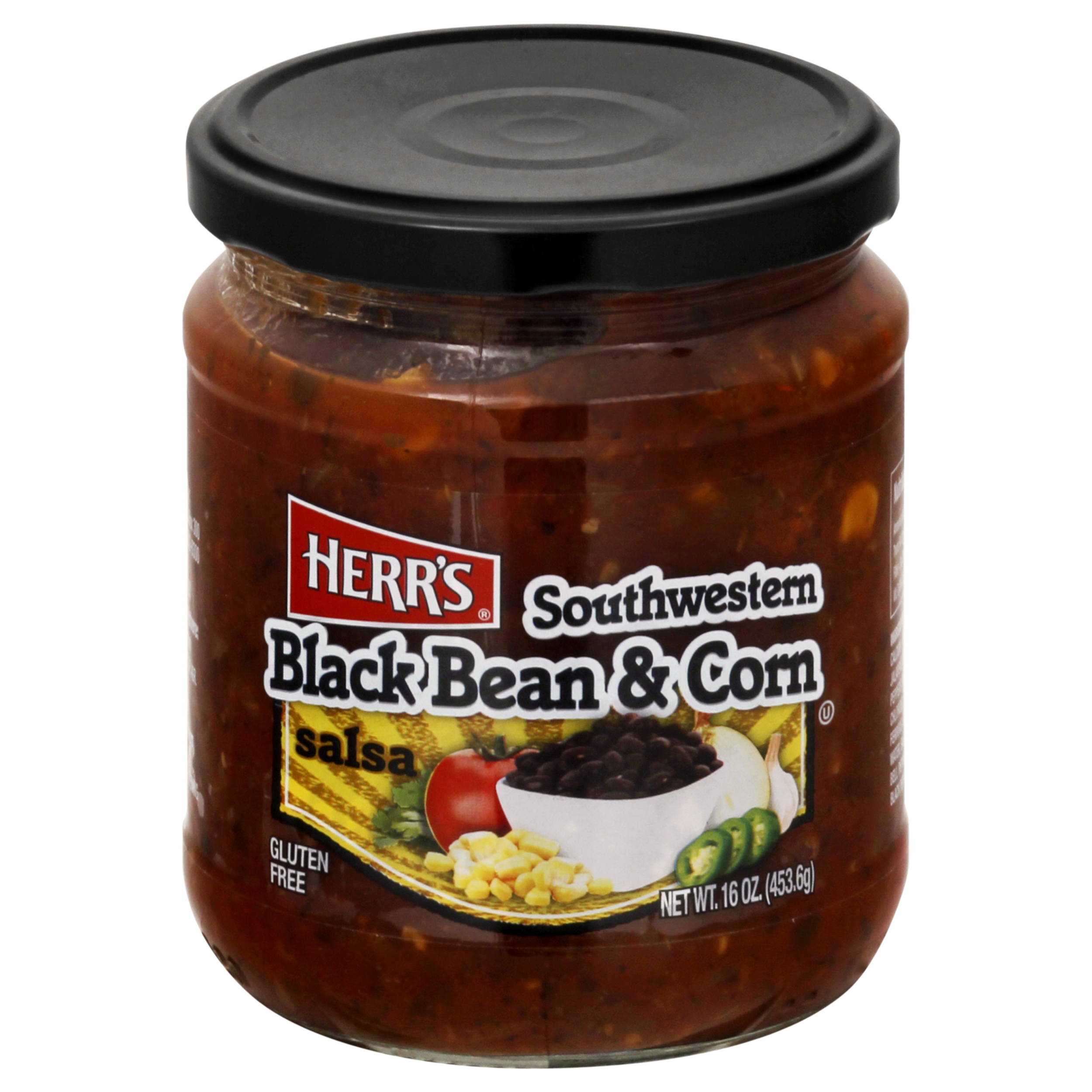 Herrs Southwestern Black Bean & Corn Salsa 16 Oz