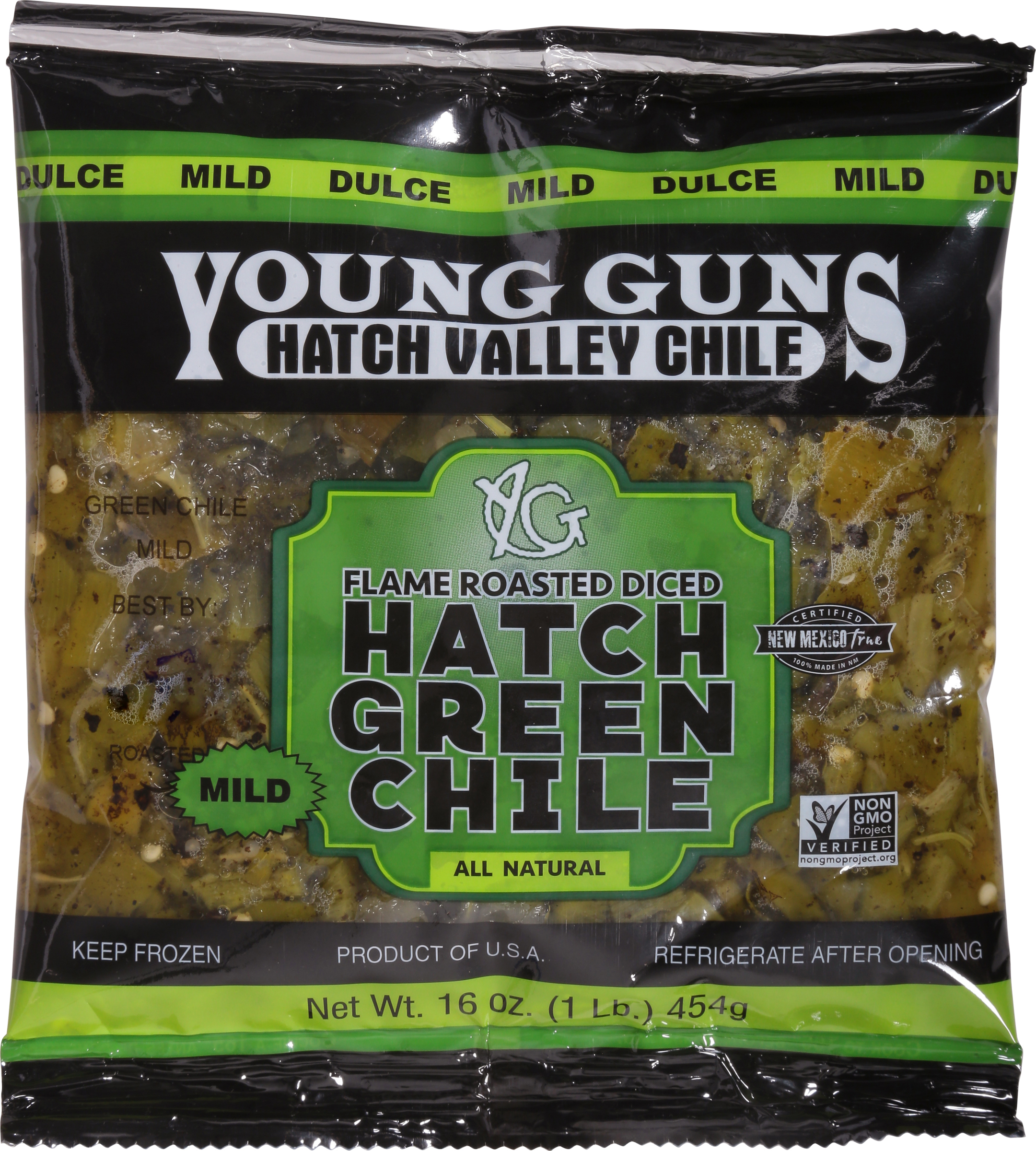 Hatch Green Chile, Flame Roasted, Mild, Diced