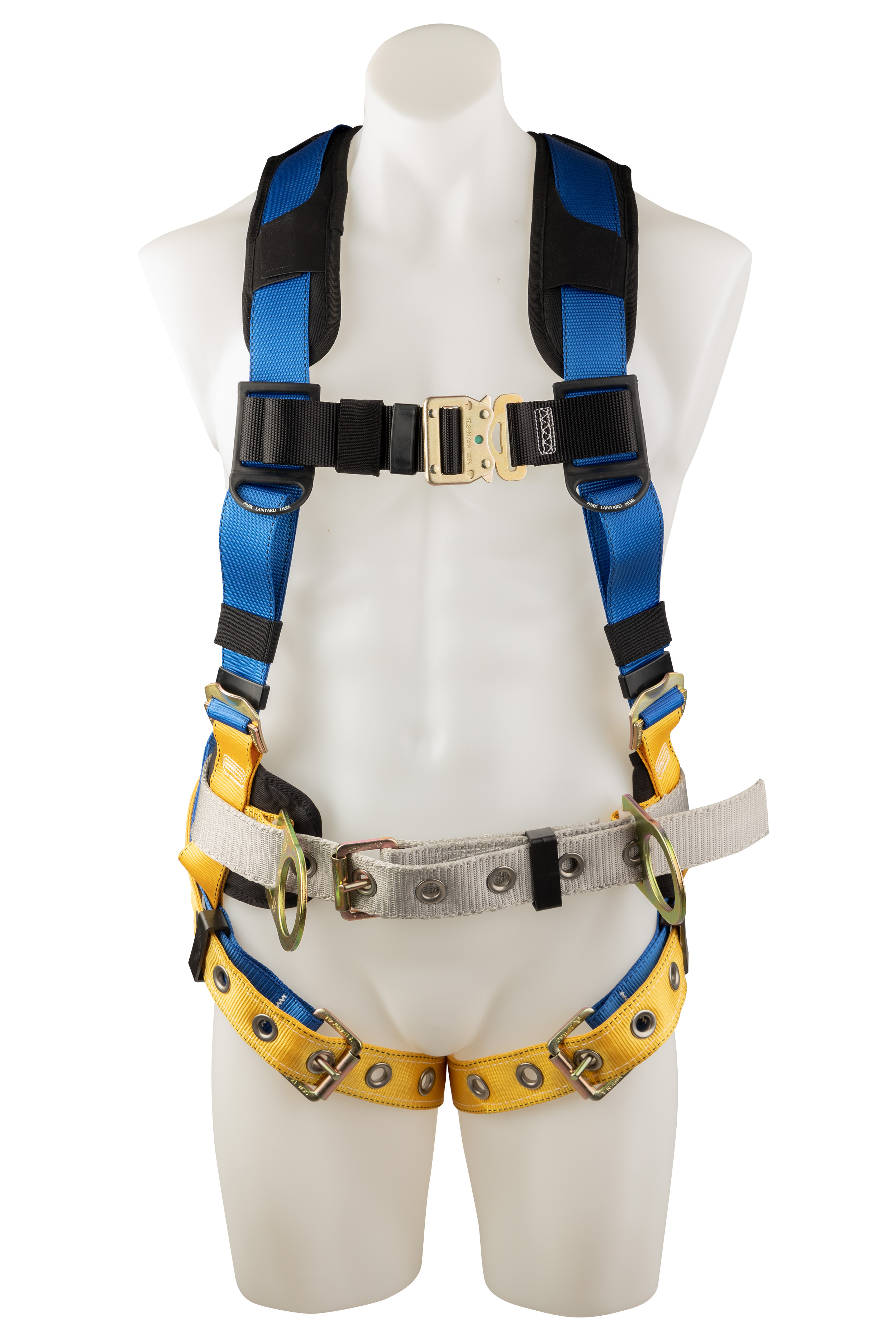 White Cap  Sm Harness Litefit Plus Construction 3 D-Ring Qc Chest Tb Legs  Tool Belt Werner