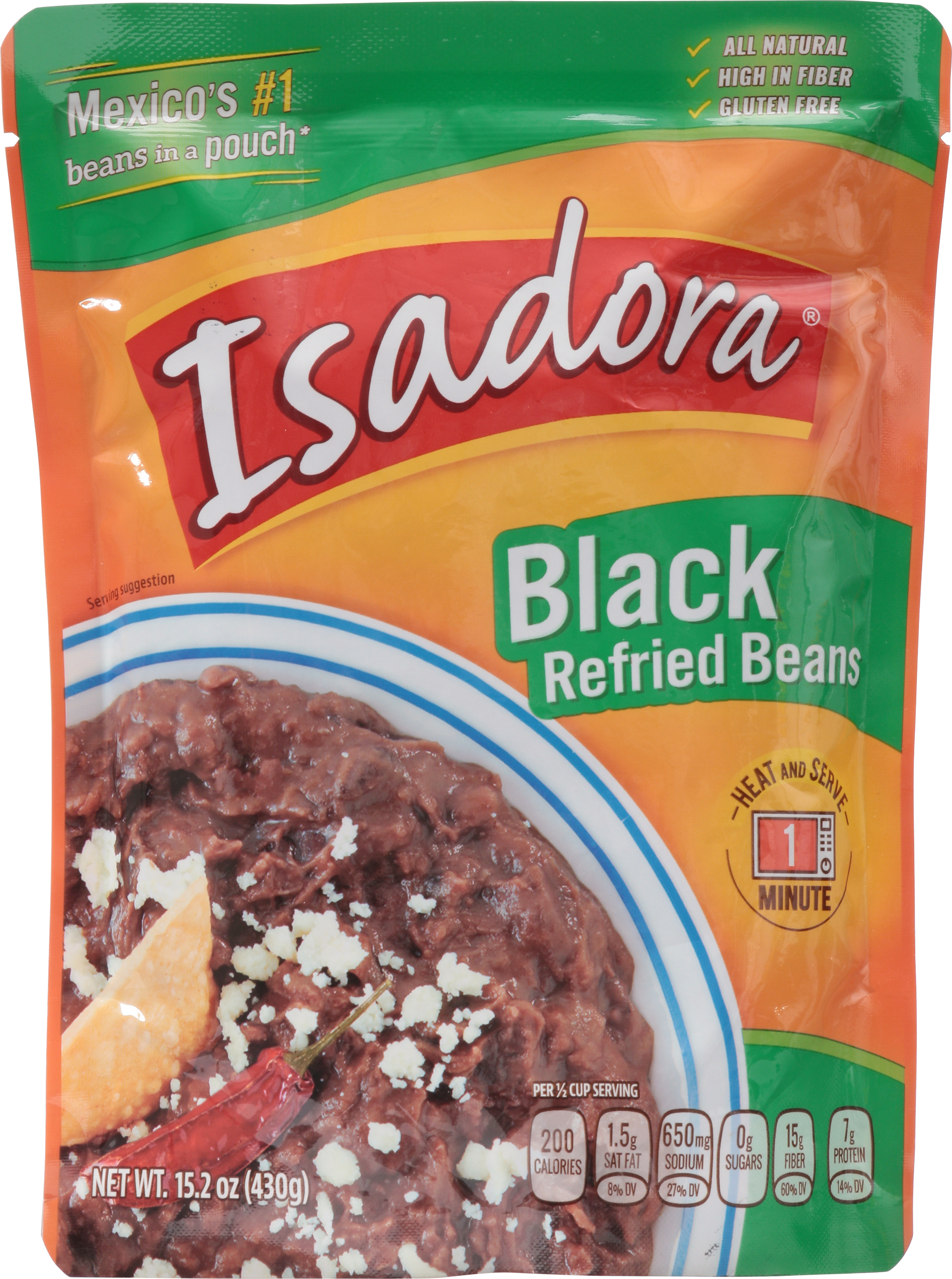 Refried Beans, Black
