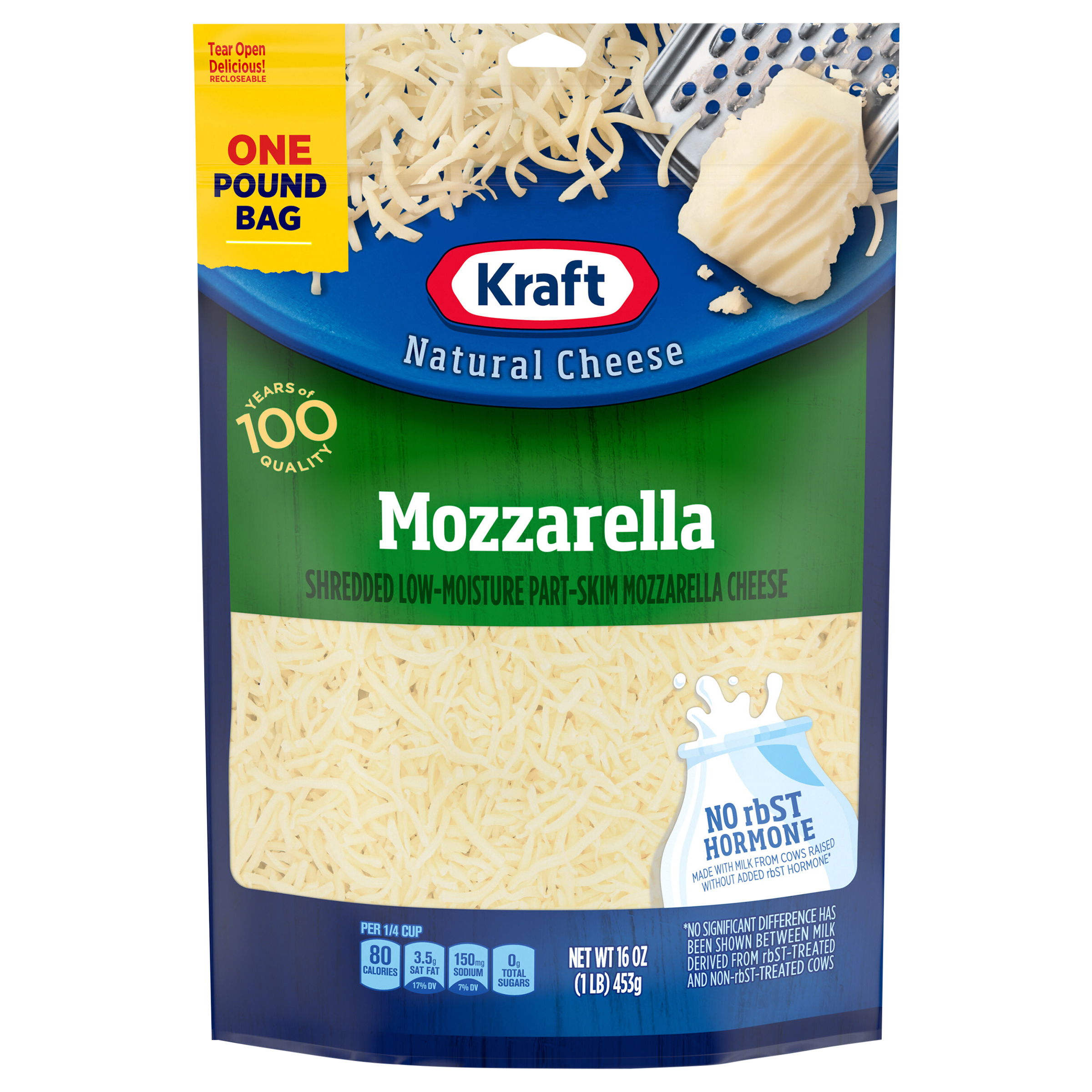 Shredded Cheese, Part-Skim, Mozzarella, Low-Moisture