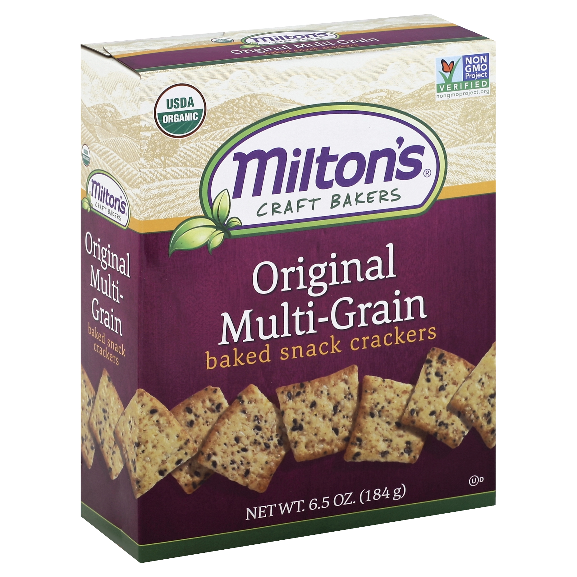 Milton's Baked Snack Crackers 6.5 Oz