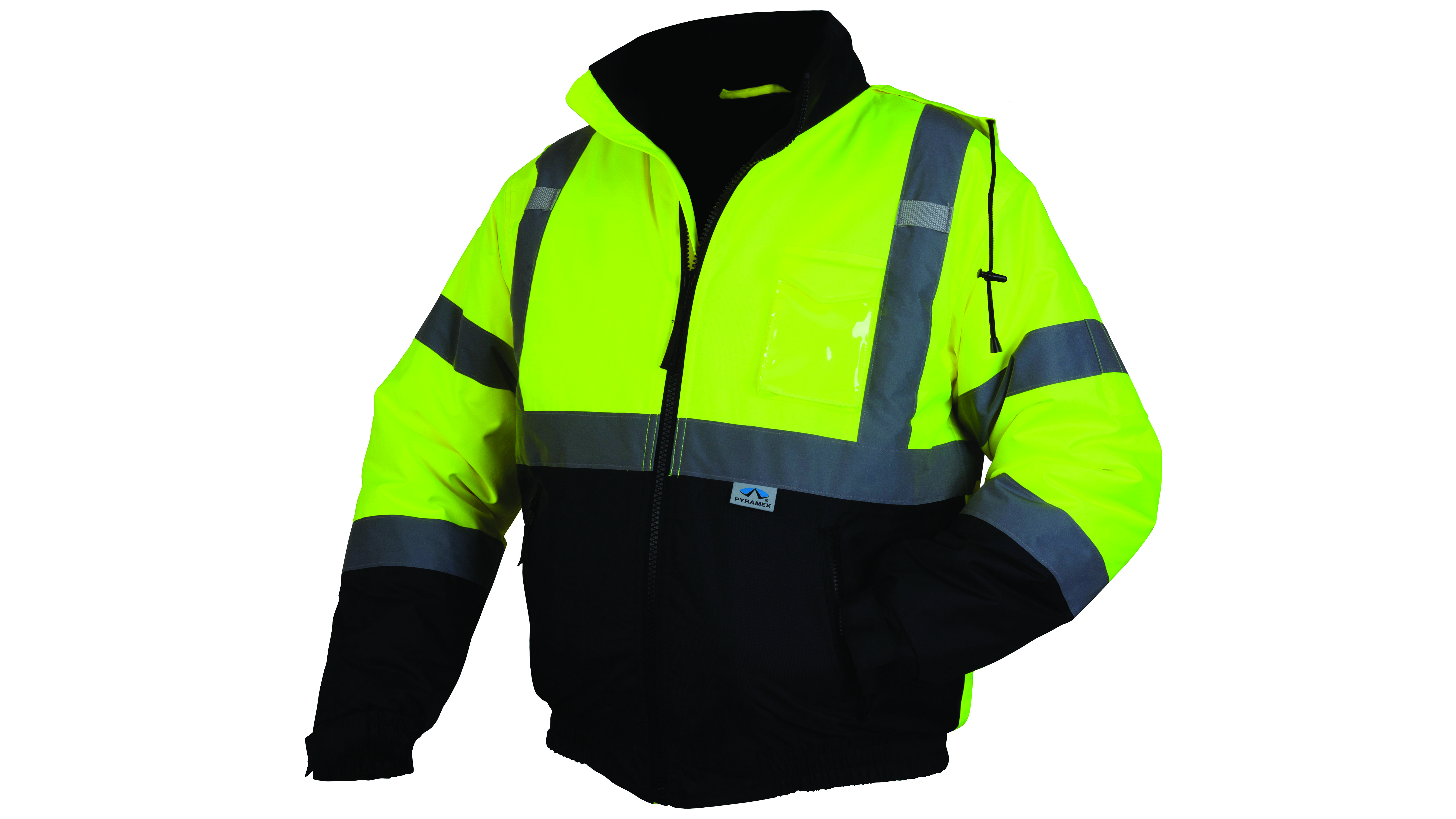 White Cap | Pyramex RJ32 Series XL Hi-Vis Lime Winter Wear Bomber