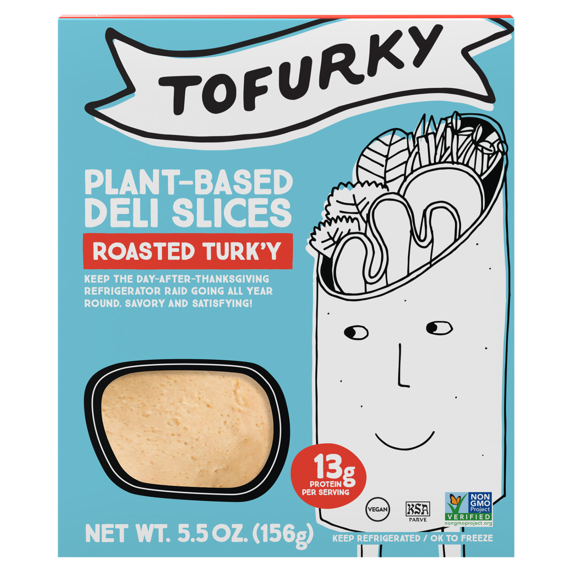 Deli Slices, Plant-Based, Roasted Turk'y