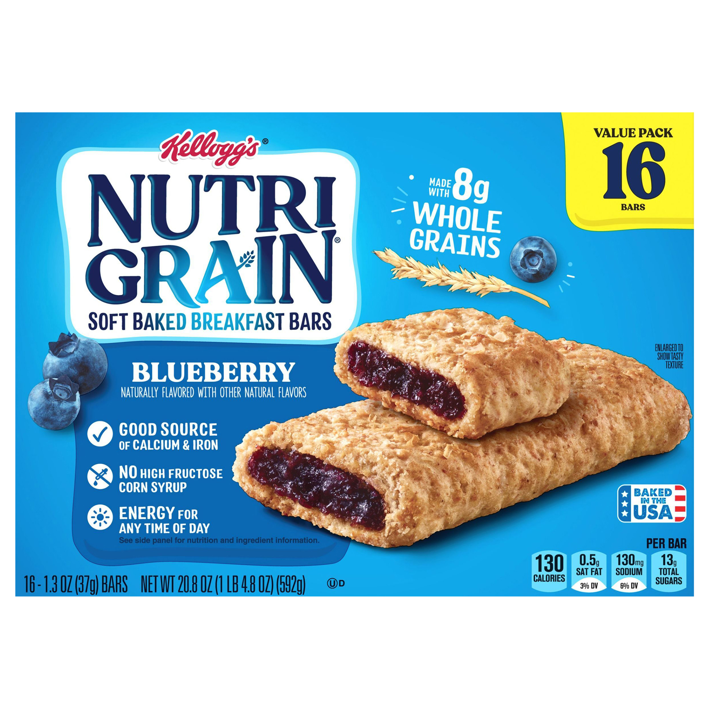 Breakfast Bars, Soft Baked, Blueberry, Value Pack