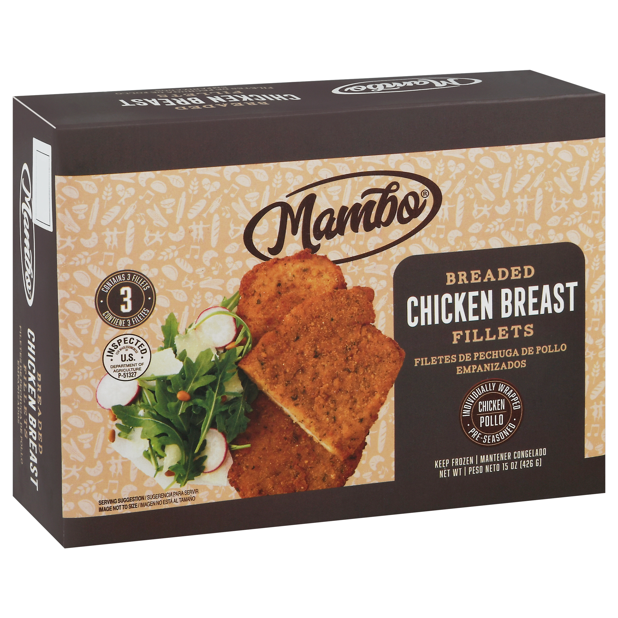 Mambo Breaded Chicken Breast 3 Fillets