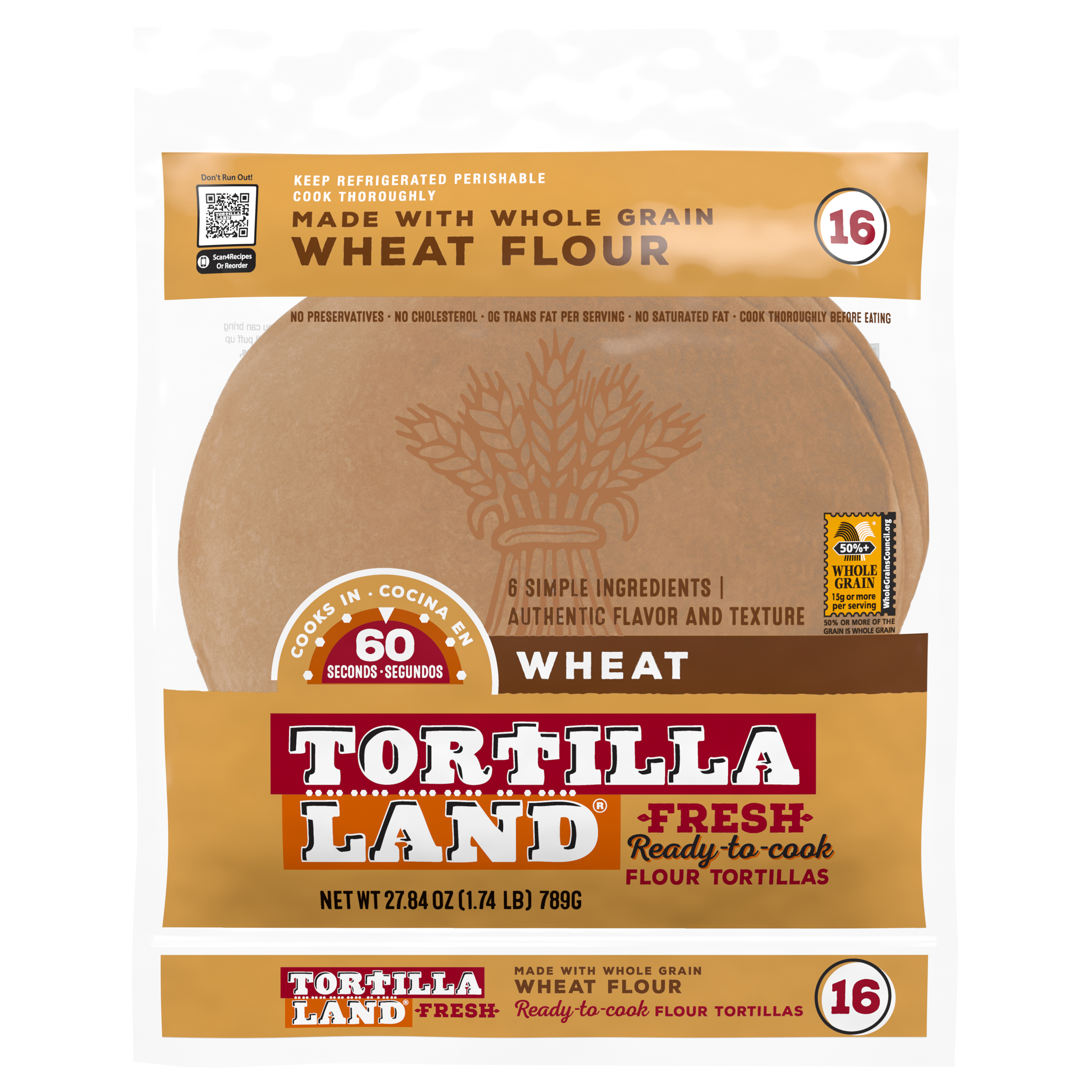 Flour Tortillas, Fresh, Wheat