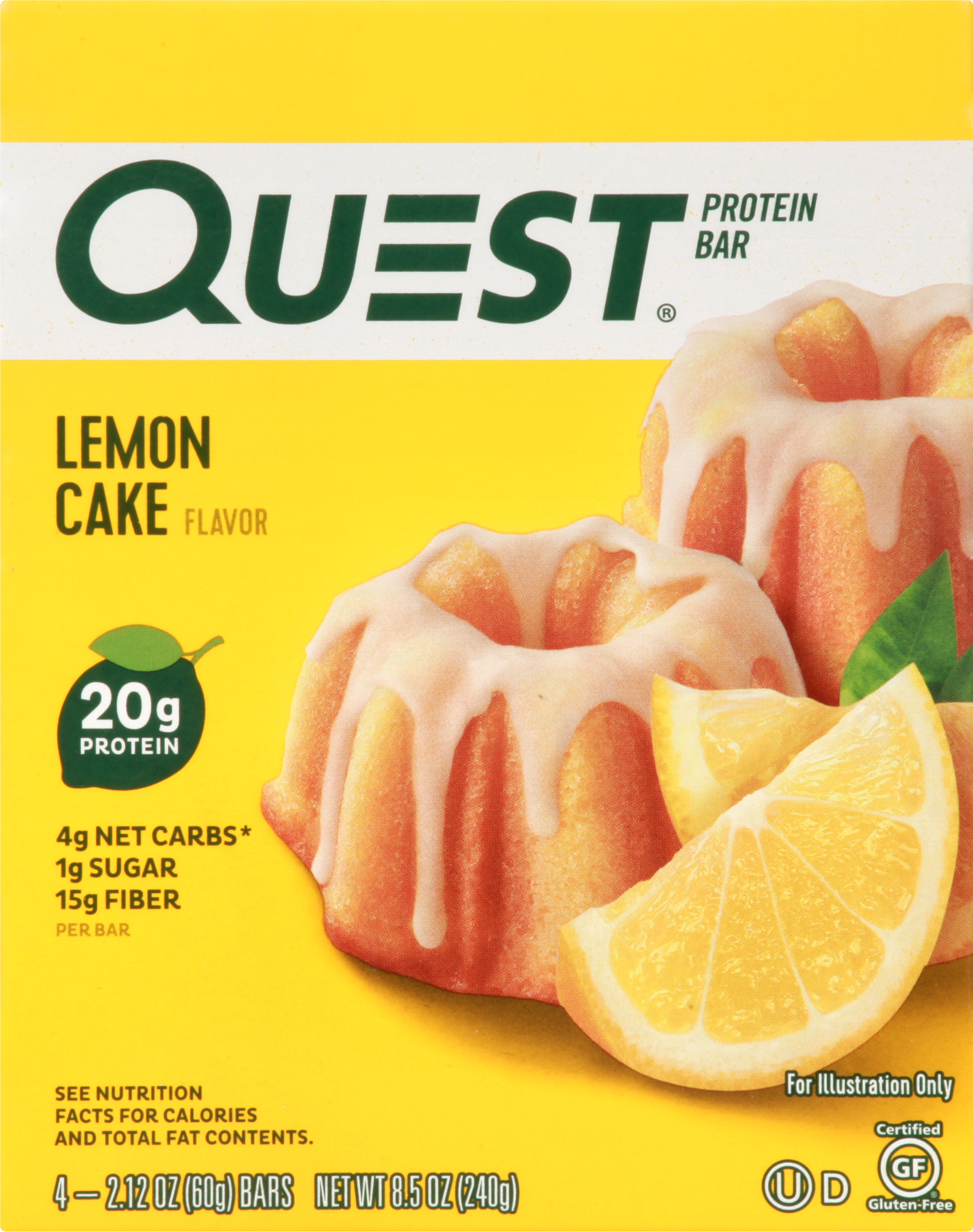 Protein Bar, Lemon Cake Flavor