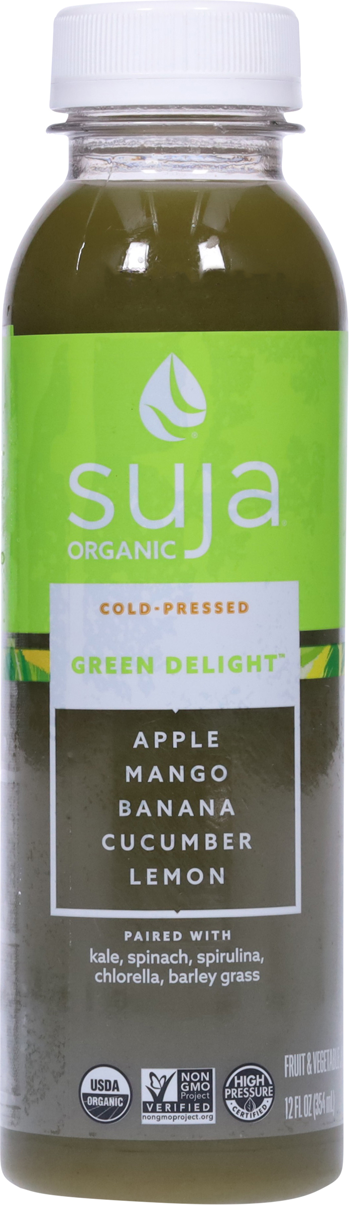 Fruit & Vegetable Juice Smoothie, Green Delight, Cold-Pressed