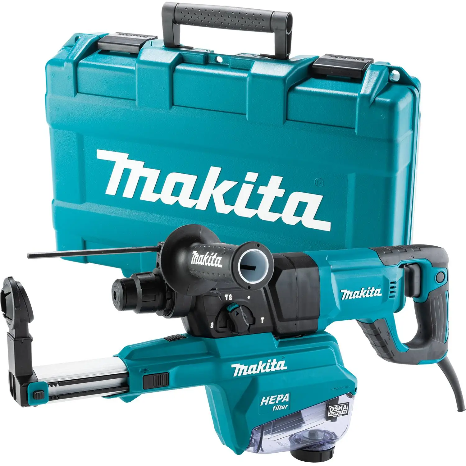 Makita 1 in. SDS-Plus AVT Rotary Hammer with HEPA Dust Extractor (D-Handle)