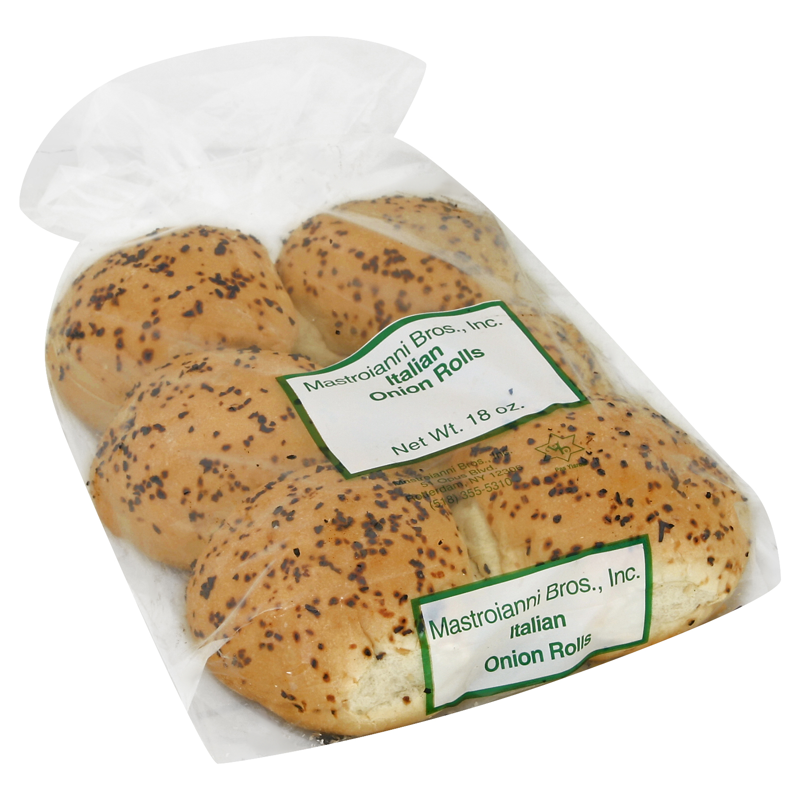 Mastroianni Brothers Onion Rolls 18 Oz