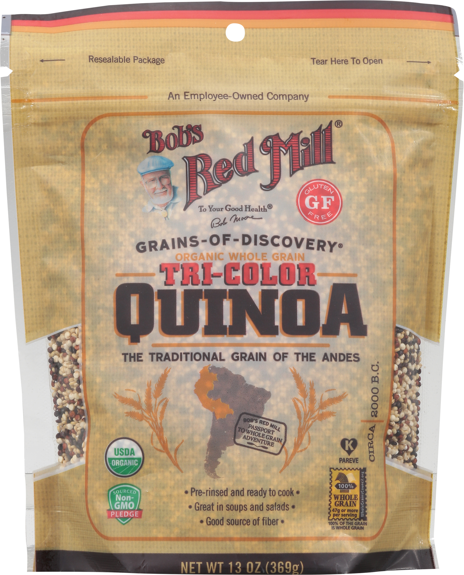 Quinoa, Organic, Whole Grain, Tri-Color