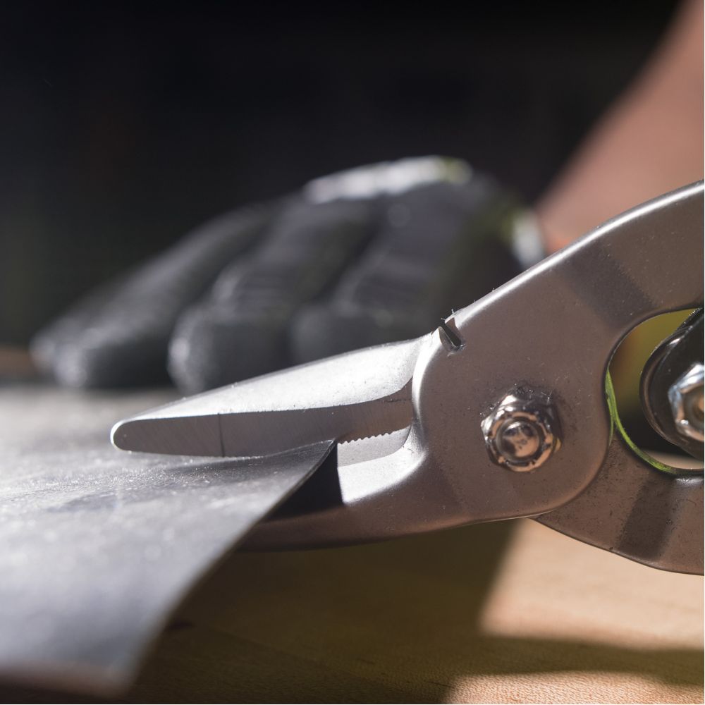 White Cap | Straight Aviation Snips With Wire Cutter Klein Tools