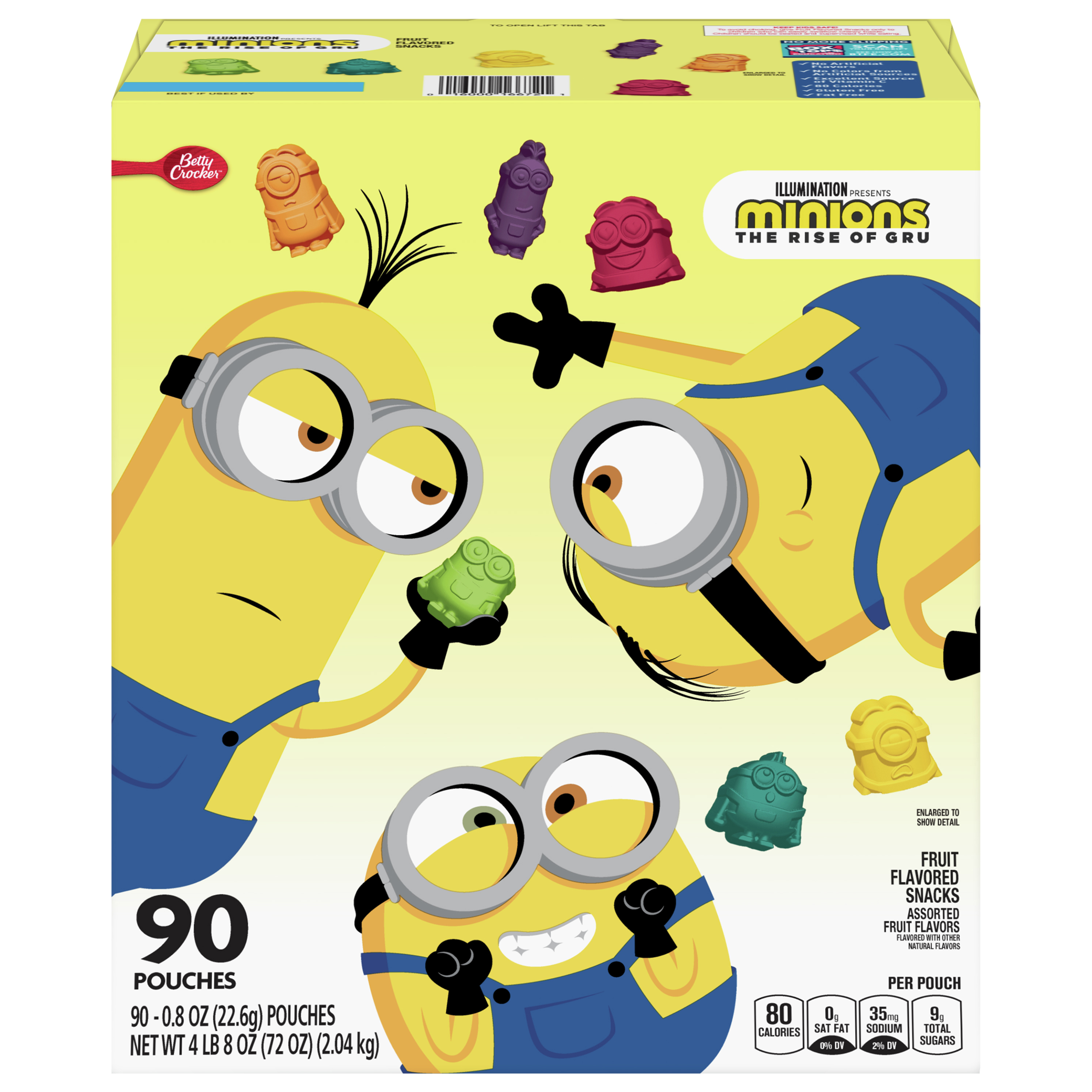 Fruit Flavored Snacks, Assorted, Minions