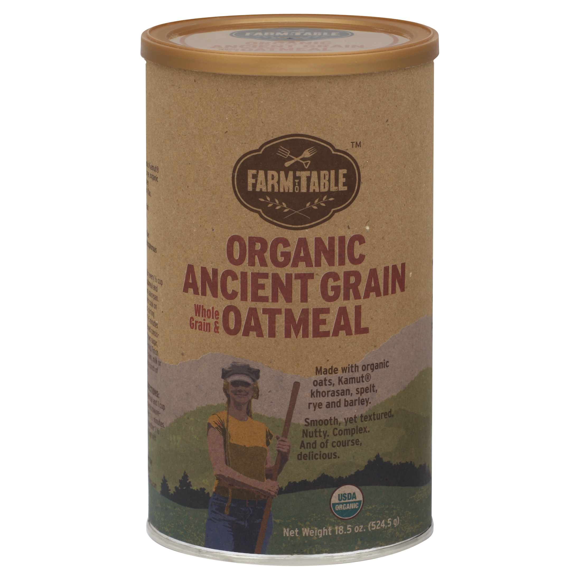 Farm To Table Whole Grain & Oatmeal 18.5 Oz