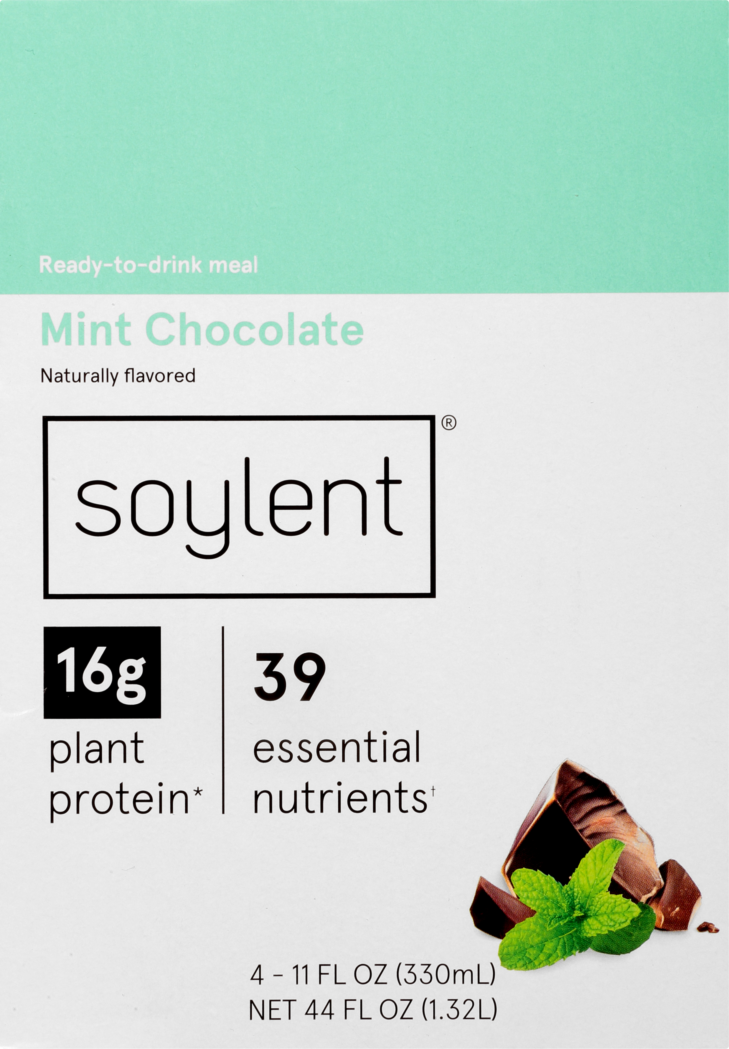 Ready-to-Drink Meal, Mint Chocolate, 4 Pack