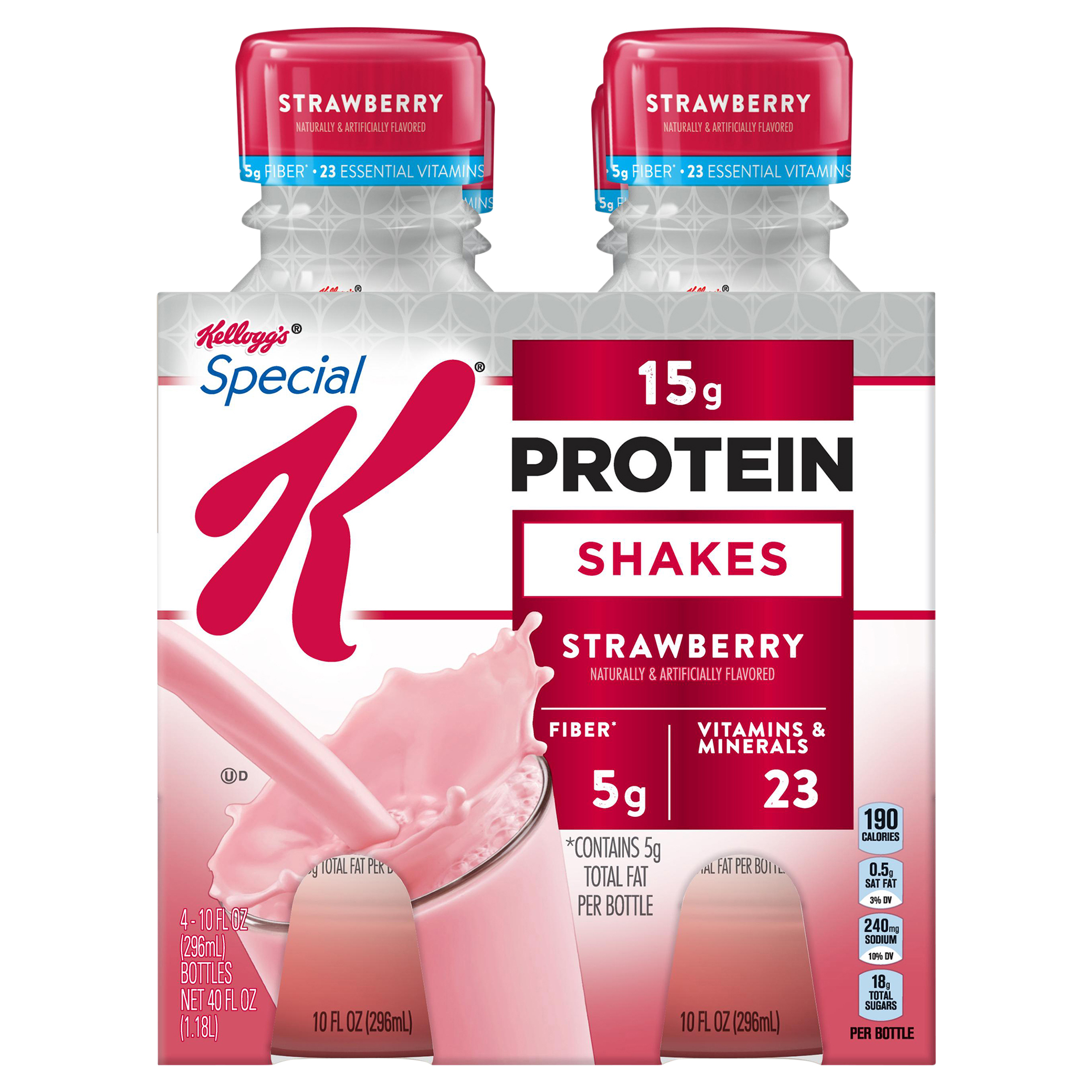 Special K Strawberry Protein Shakes 4 - 10 Fl Oz Bottles