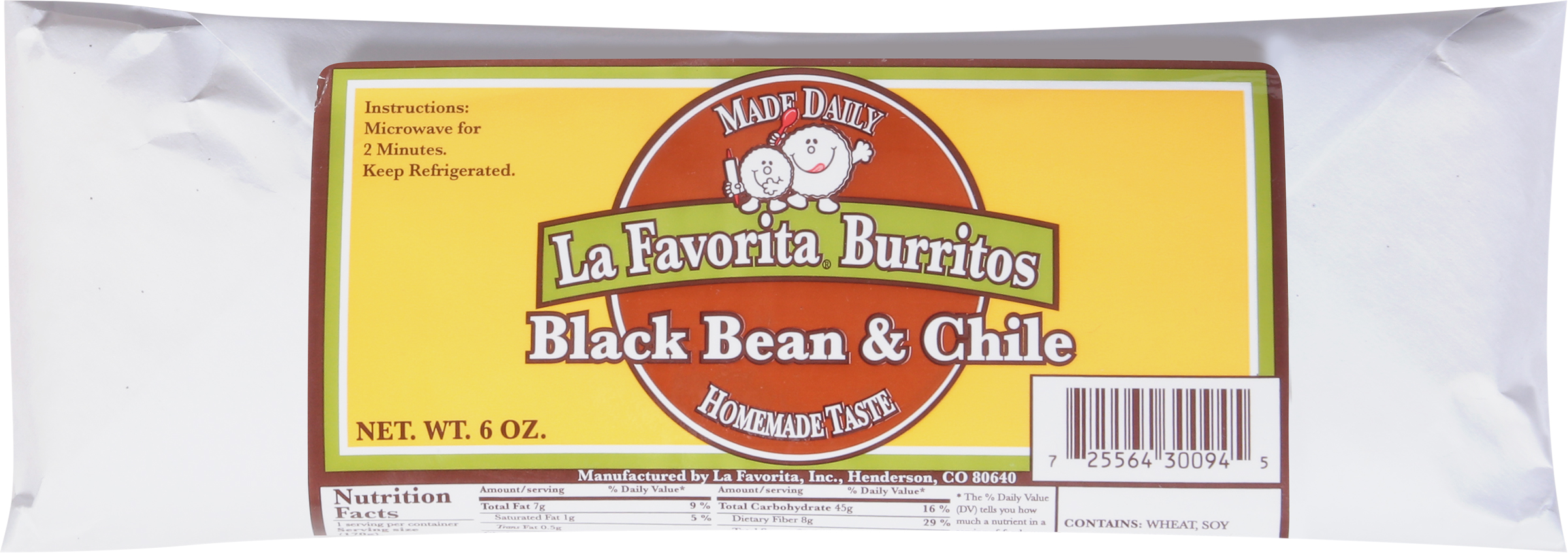 Burritos, Black Bean & Chile