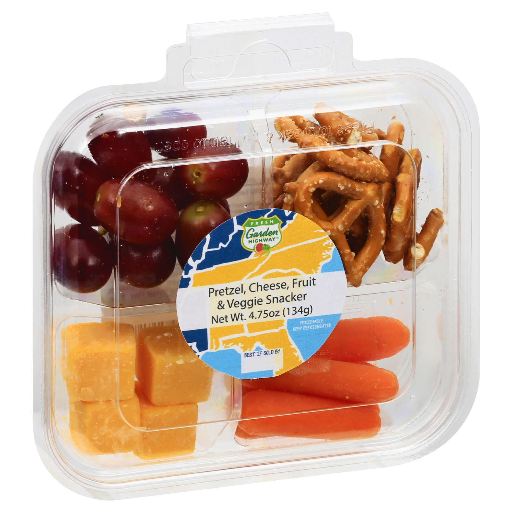 Garden Highway Pretzel Cheese Fruit & Veggie Snacker 4.75 Oz