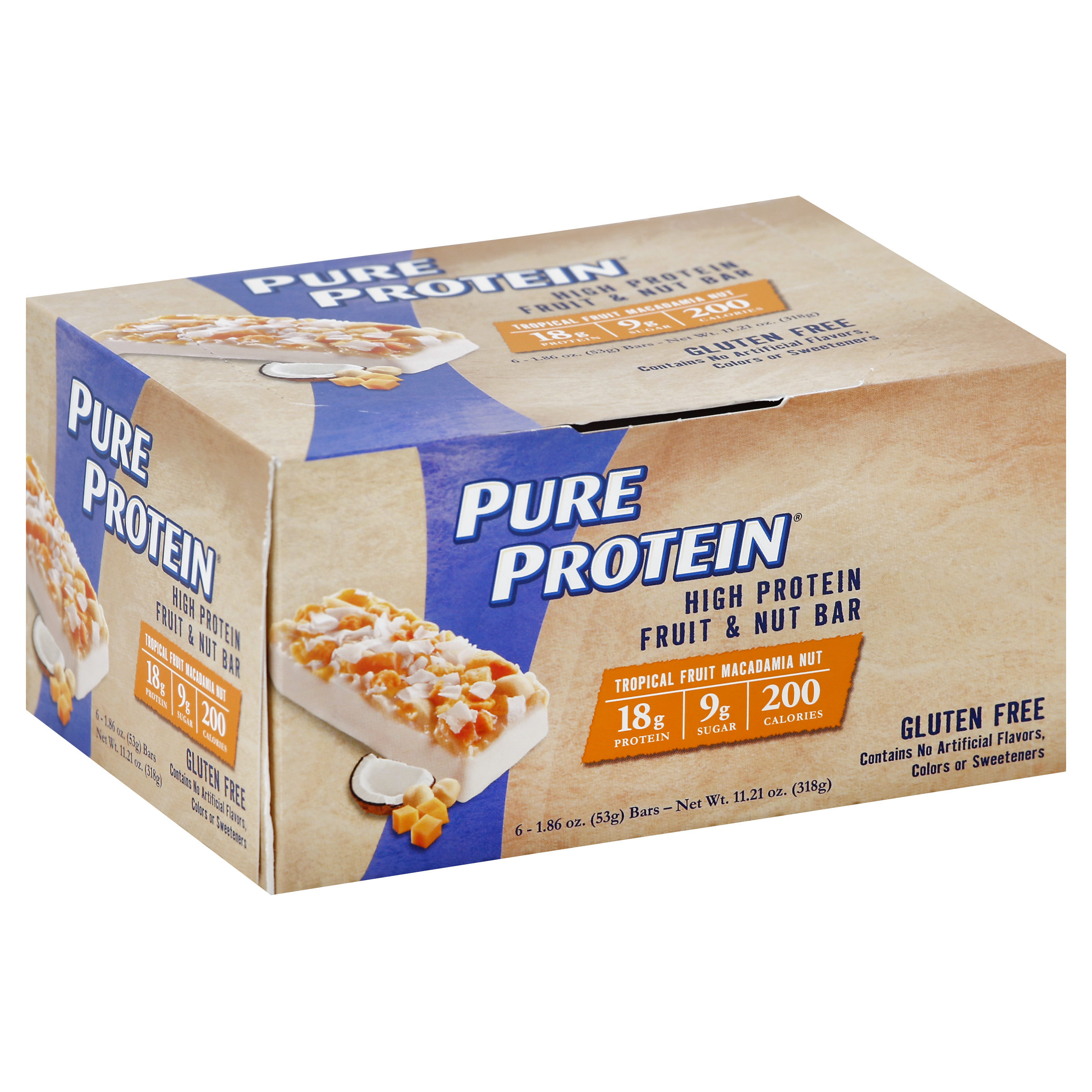 Pure Protein Fruit & Nut Bar 6 Ea