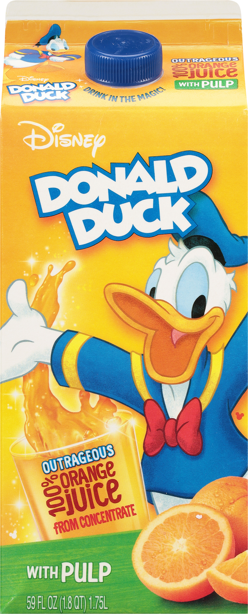 100% Juice, Orange, Donald Duck