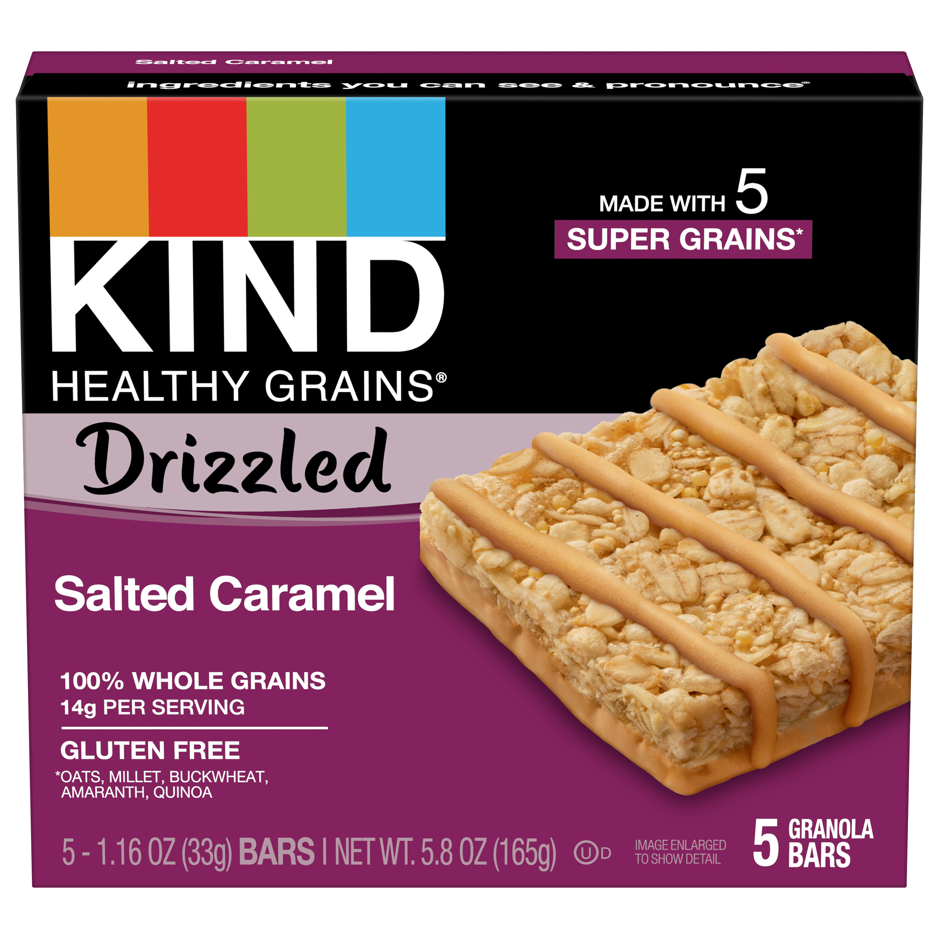Granola Bars, Drizzled, Salted Caramel