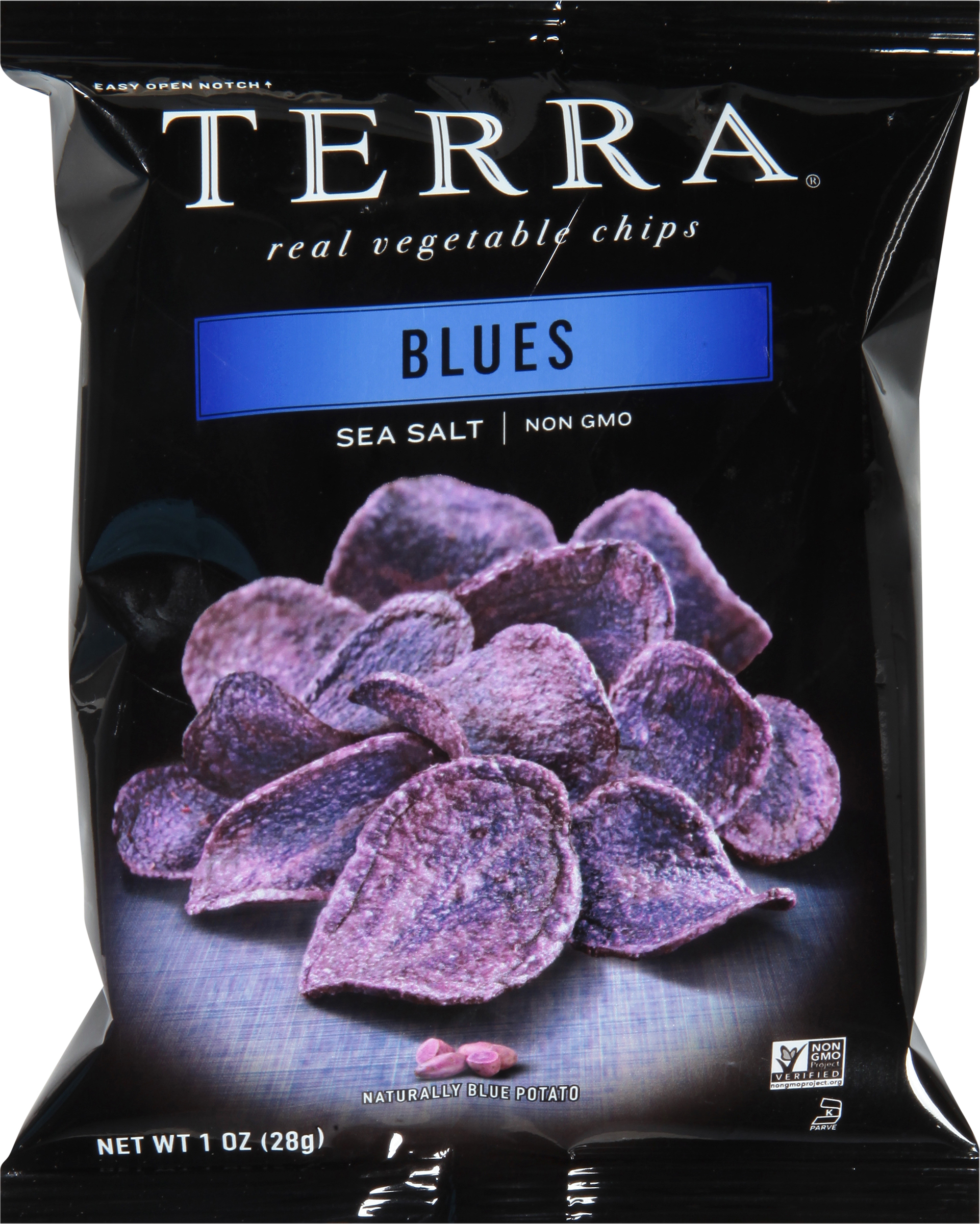Vegetable Chips, Real, Sea Salt, Blues