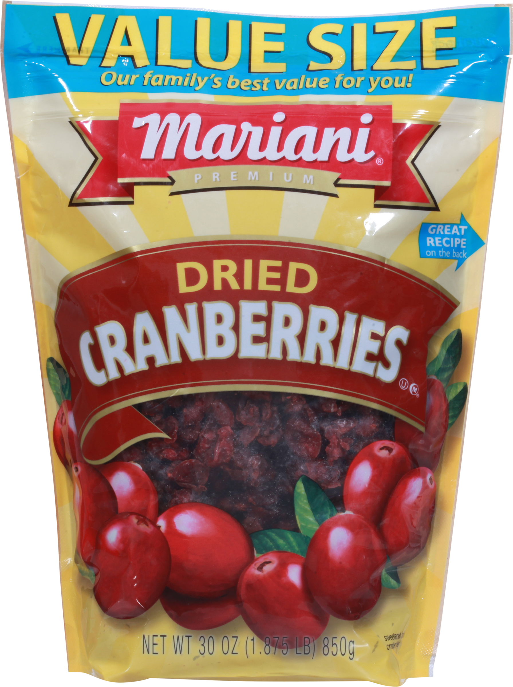 Cranberries, Dried, Premium, Value Size