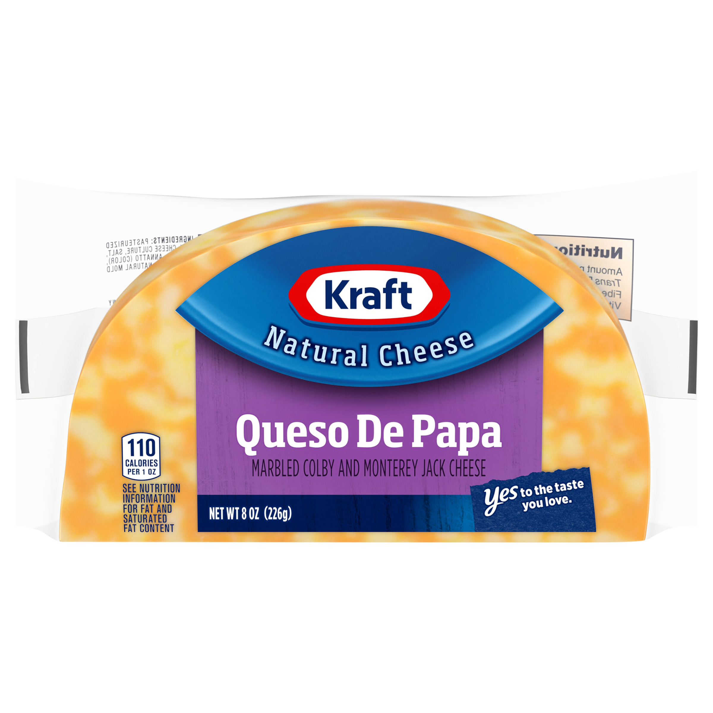 Cheese, Natural, Queso De Papa, Marbled Colby and Monterey Jack