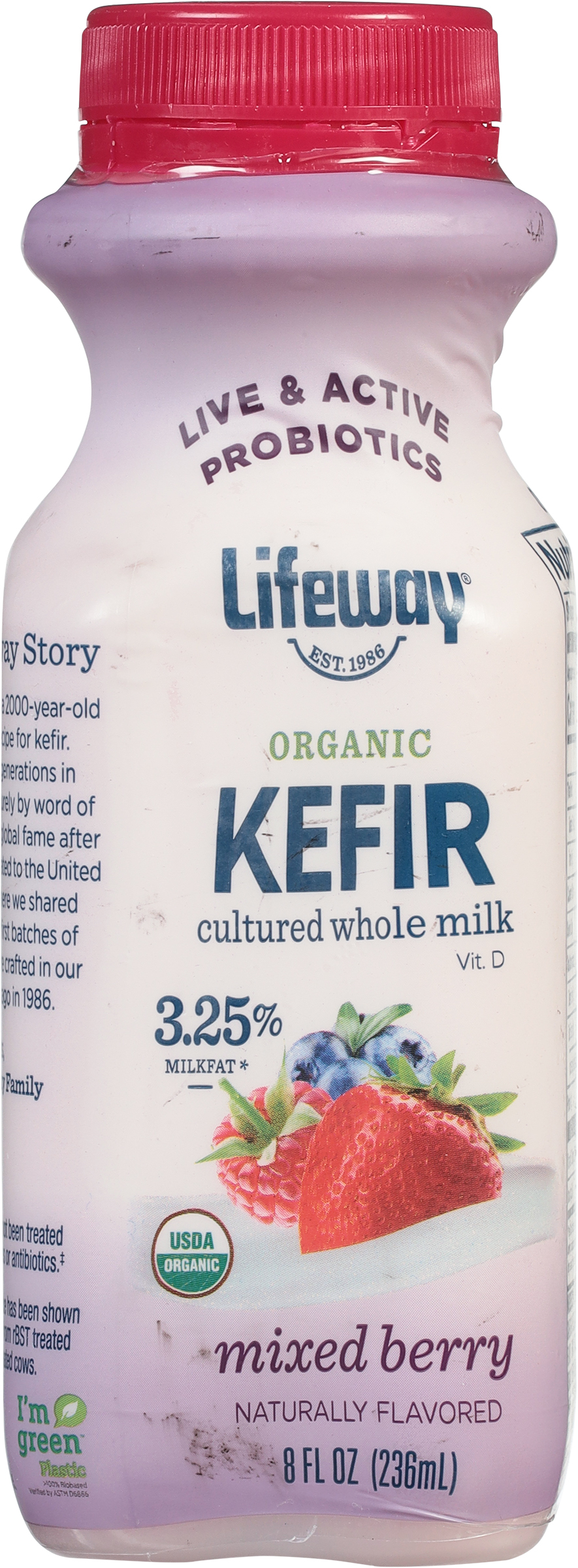 Kefir, Organic, Mixed Berry