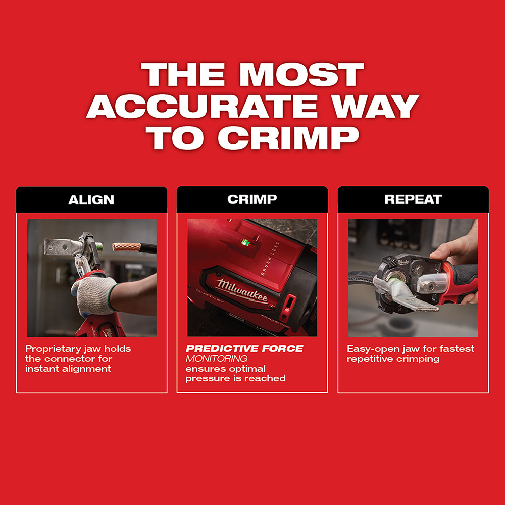 White Cap | Milwaukee M18 Force Logic 600 Mcm Crimper White Cap | Milwaukee M18 Force Logic 600 Mcm Crimper