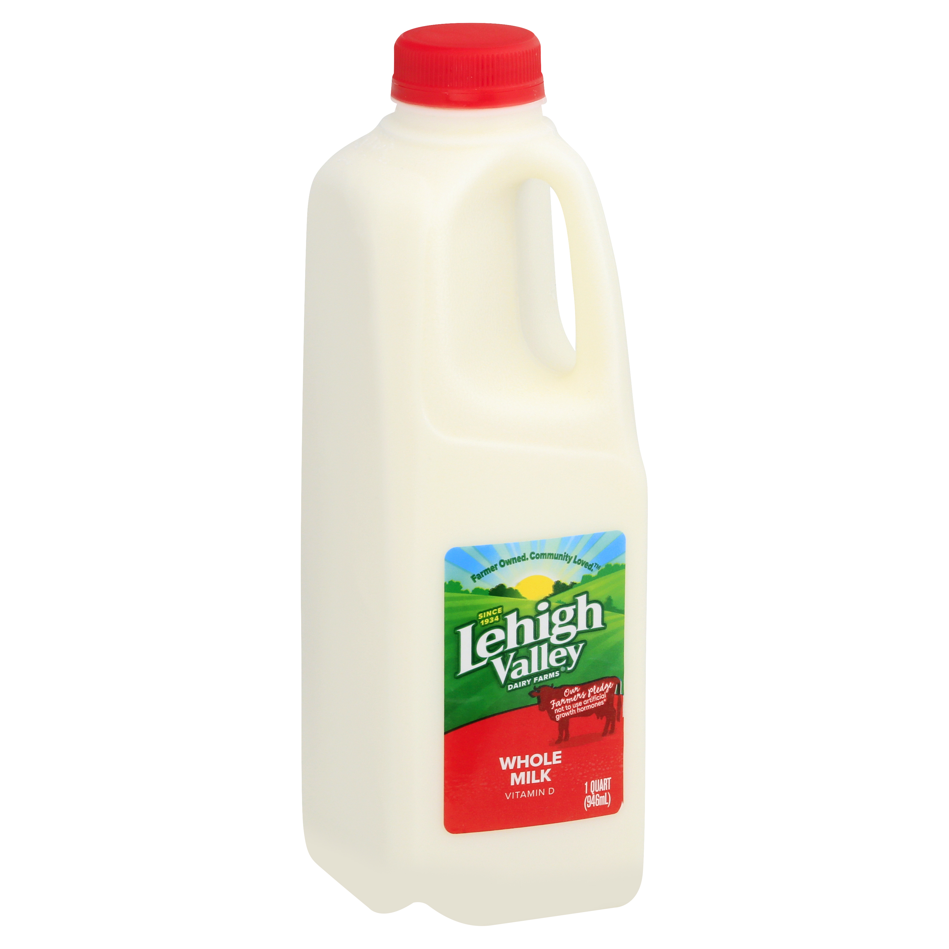 Lehigh Valley Dairy Farms Vitamin D Whole Milk 1 Qt