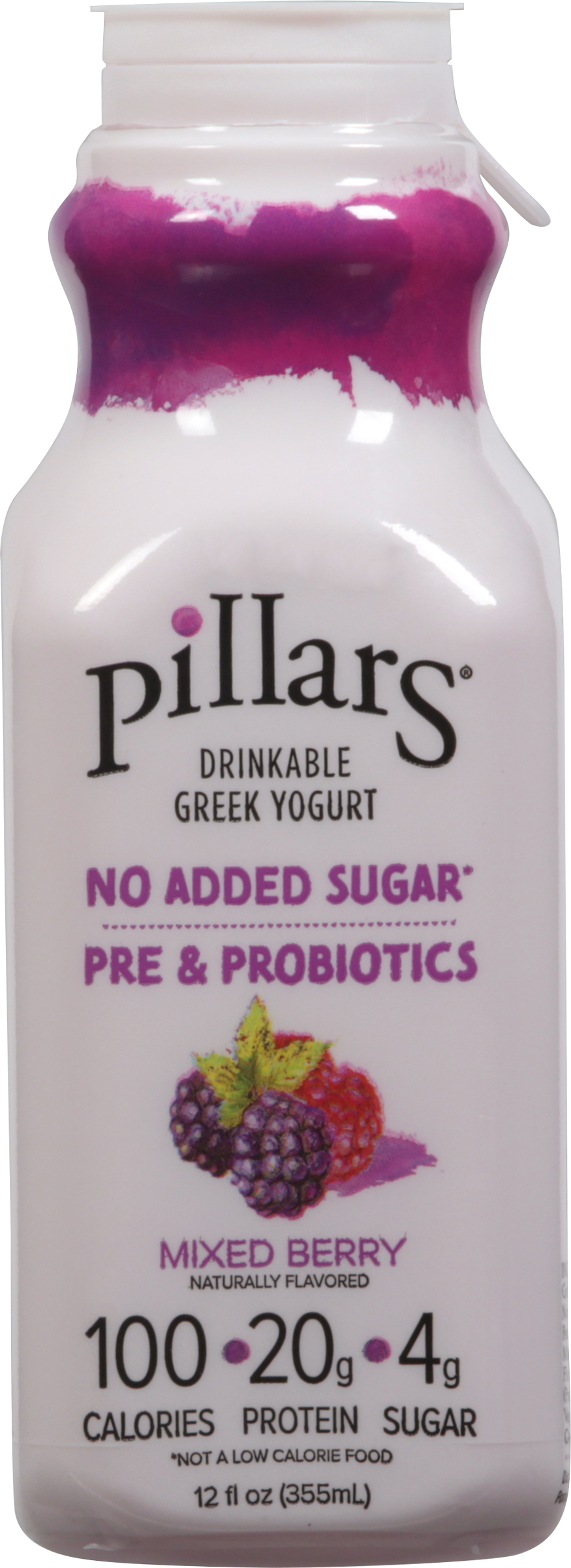 Drinkable Greek Yogurt, Pre & Probiotics, Mixed Berry